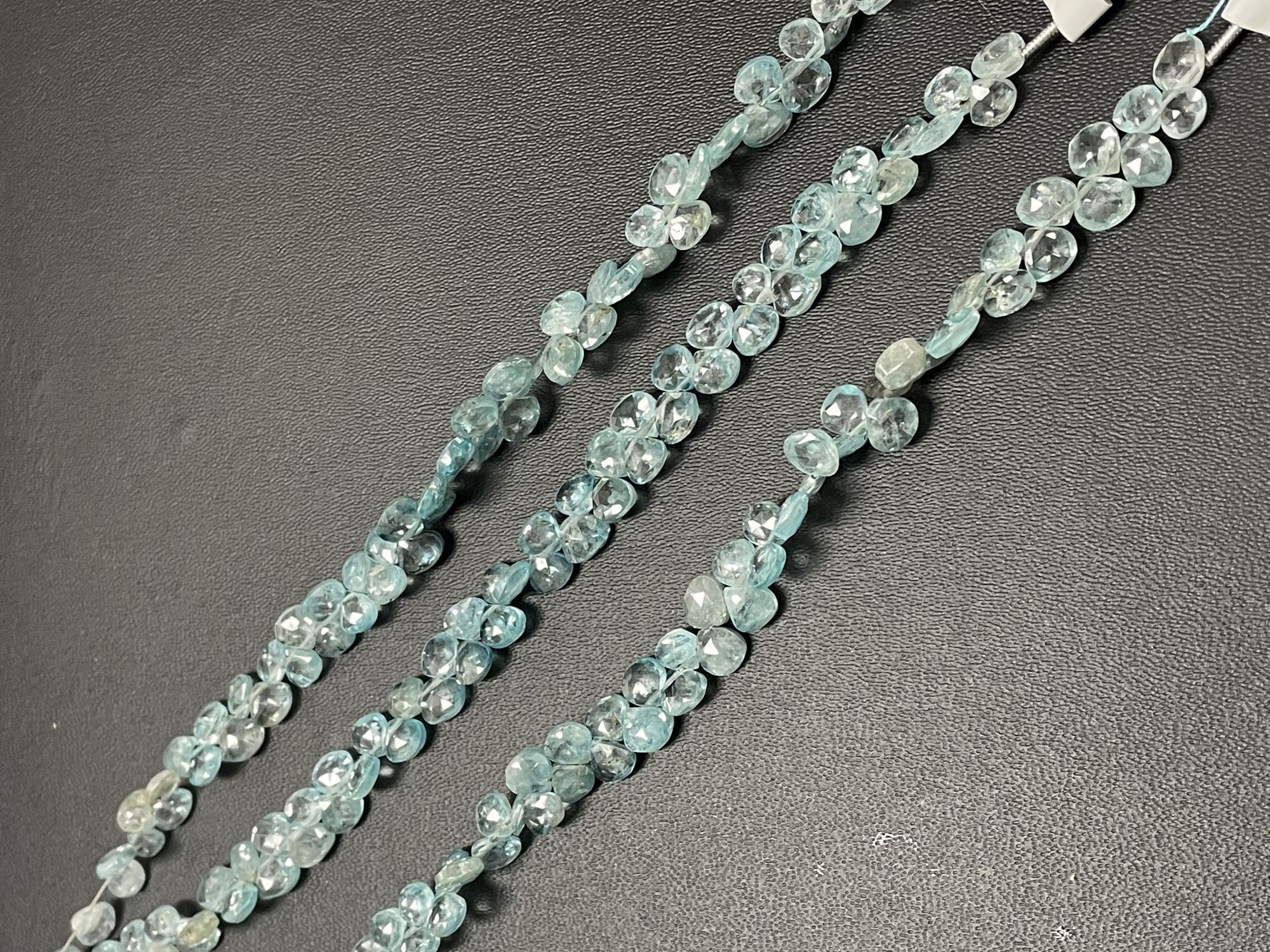 Blue Zircon Heart Faceted