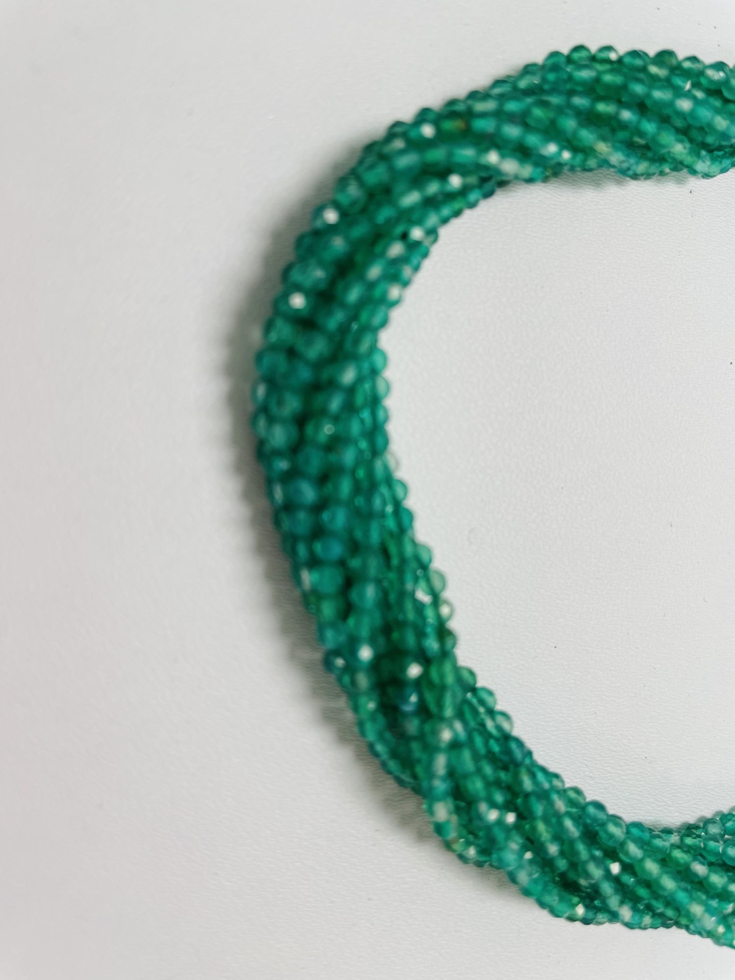 Green Onyx Rondelle Faceted