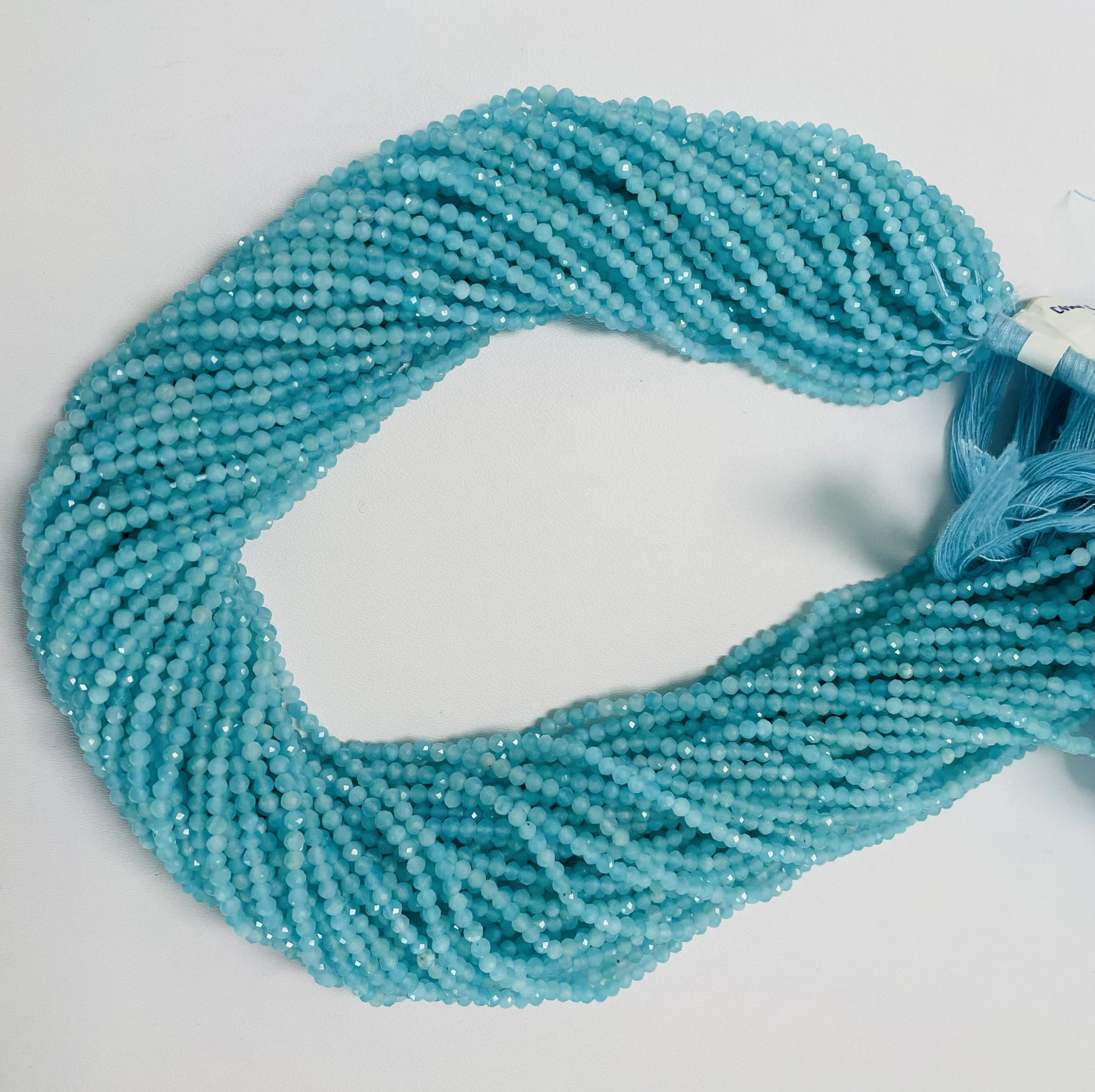 Amazonite Rondelle Faceted