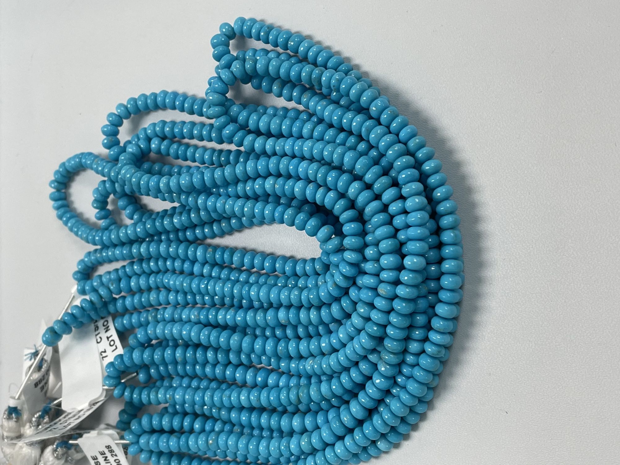 Turquoise Rondelle Smooth