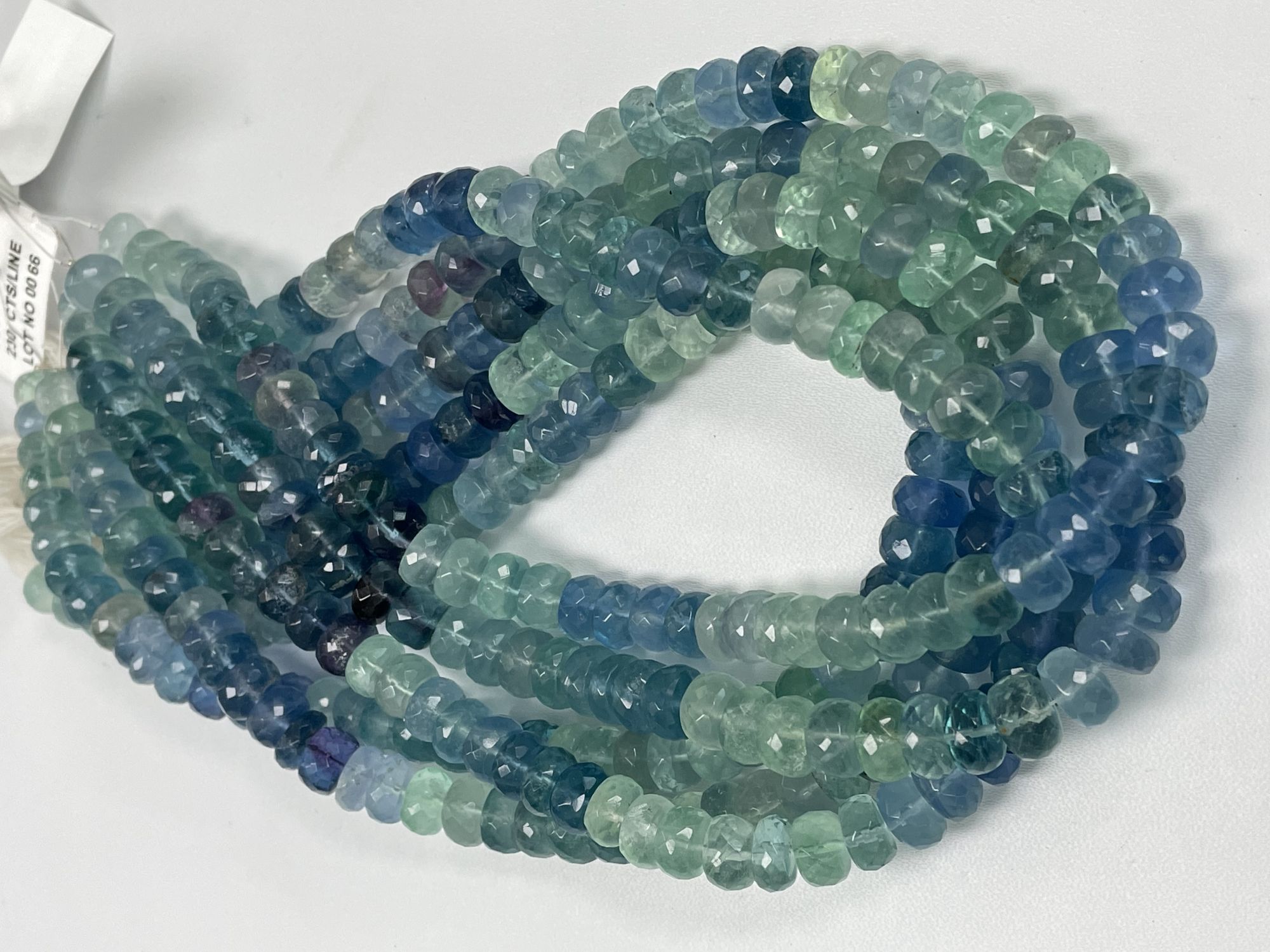 Fluorite Rondelle Faceted