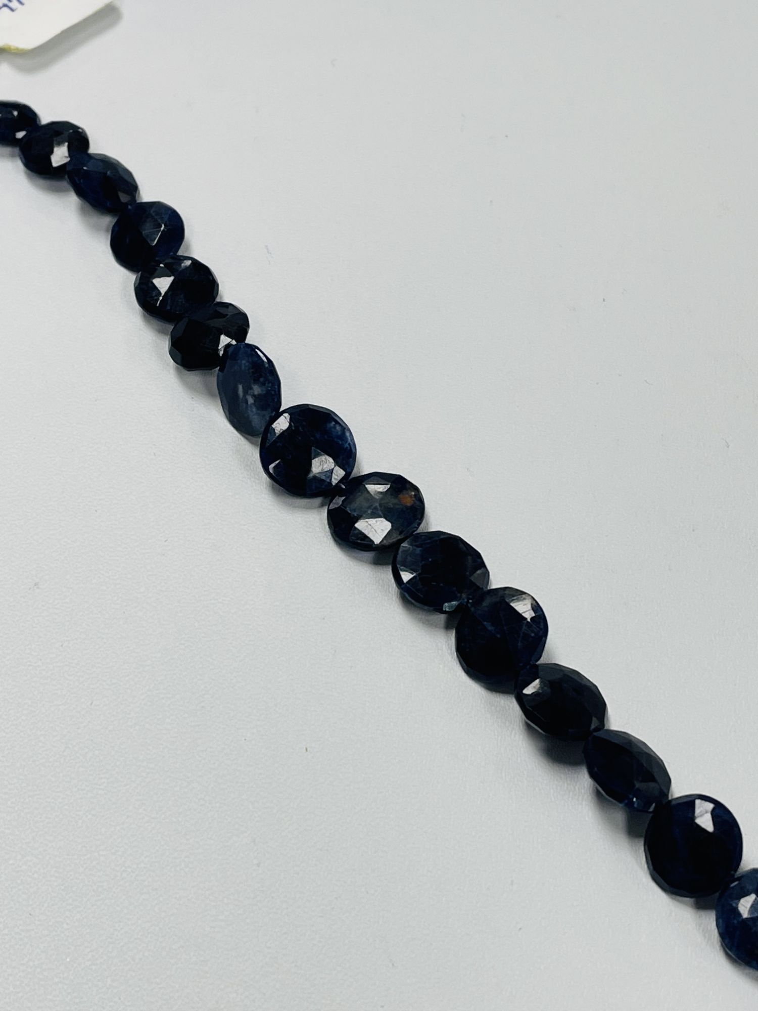 Sodalite Coin Faceted