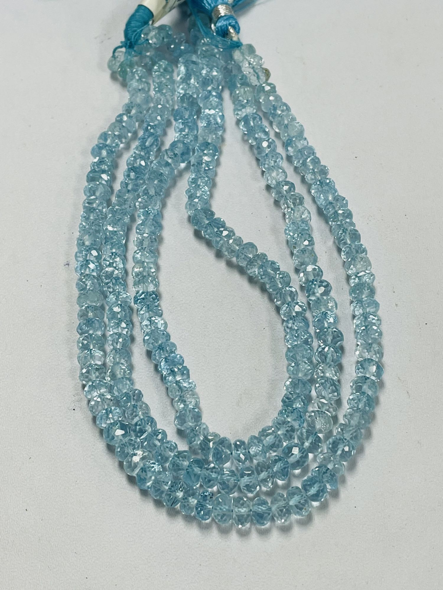 Sky Blue Topaz Rondelle Faceted
