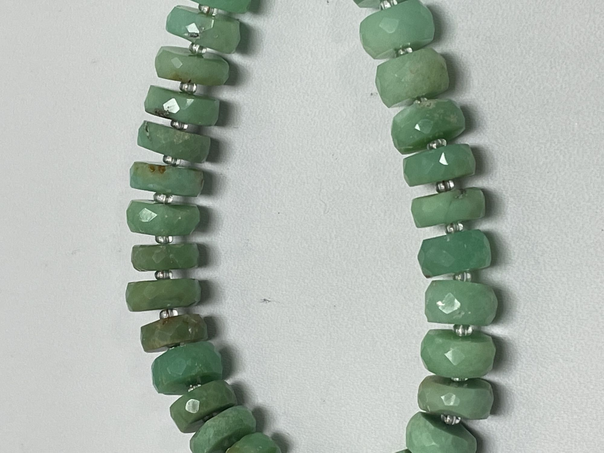 Chrysoprase Rondelle Faceted