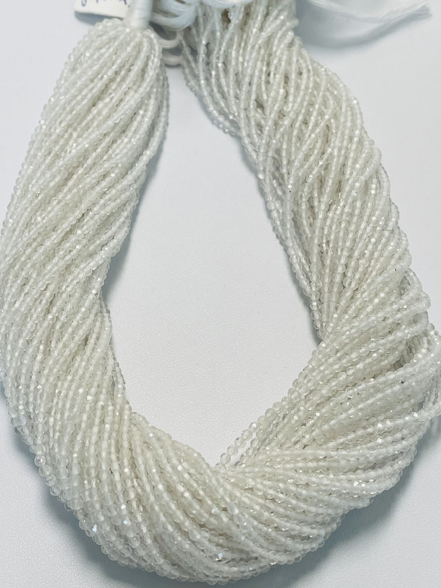 Crystal Quartz Rondelle Faceted