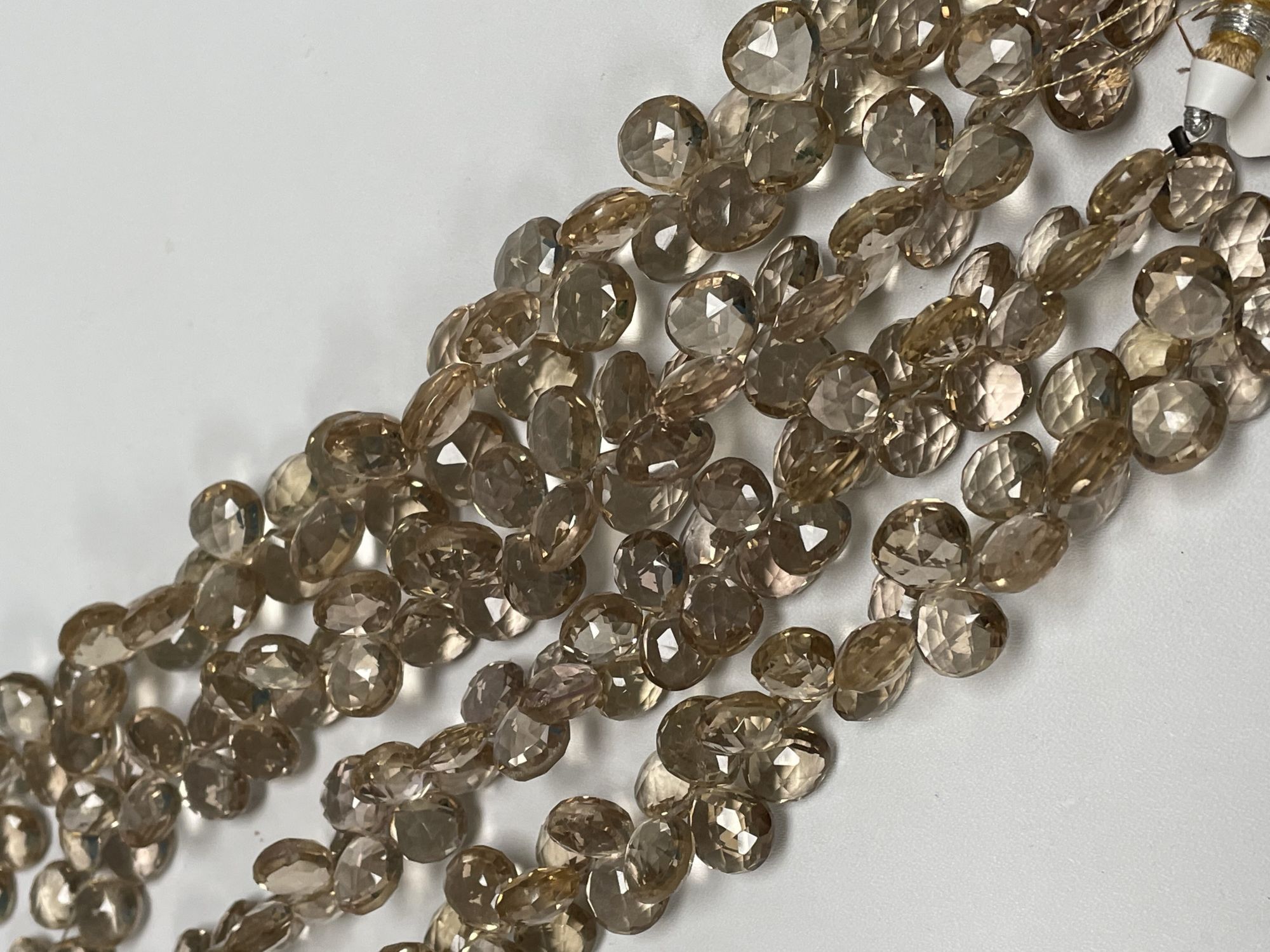 Champagne Quartz Heart Faceted