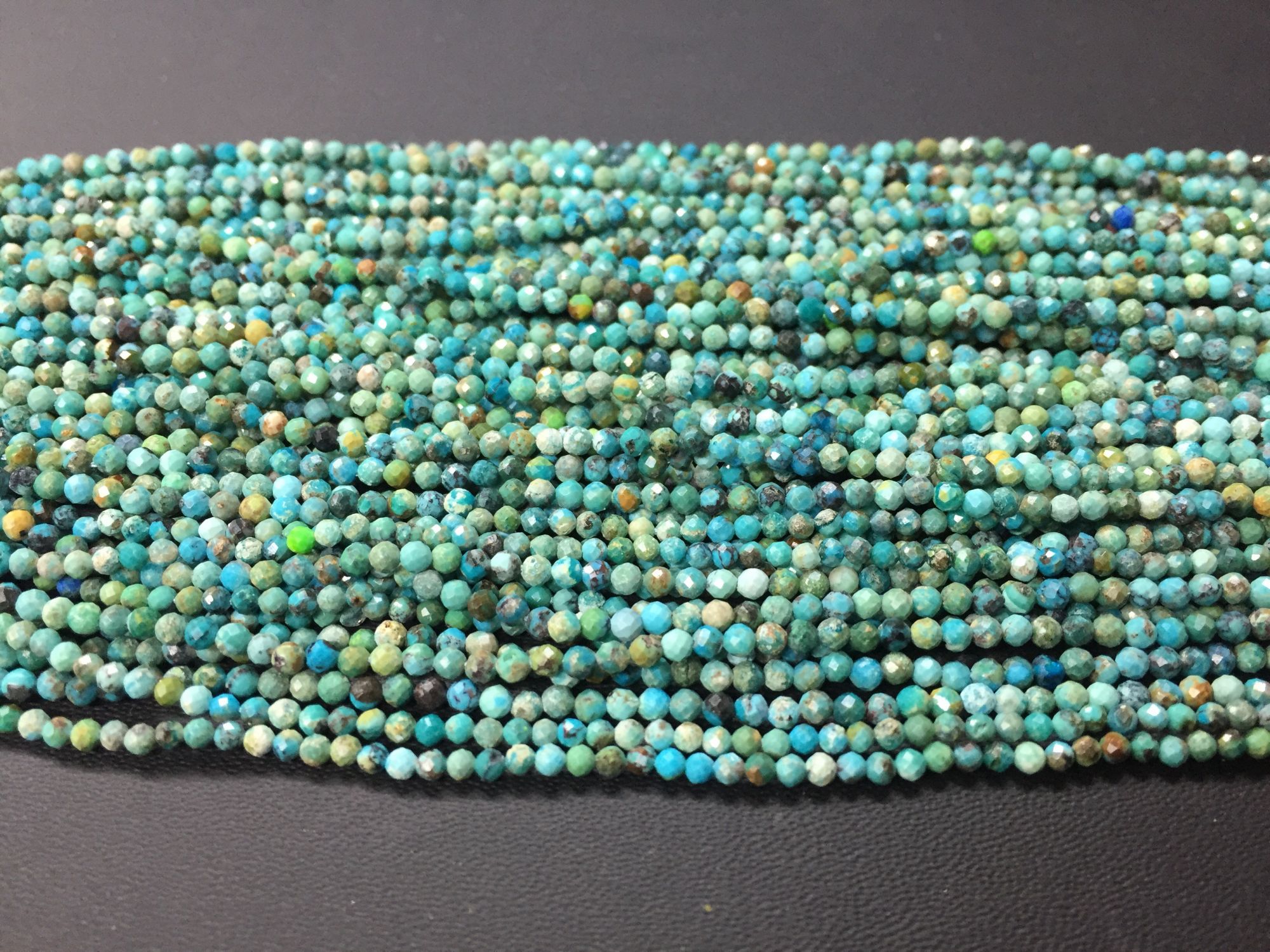 Arizona Turquoise Sleeping Beauty Rondelle Faceted