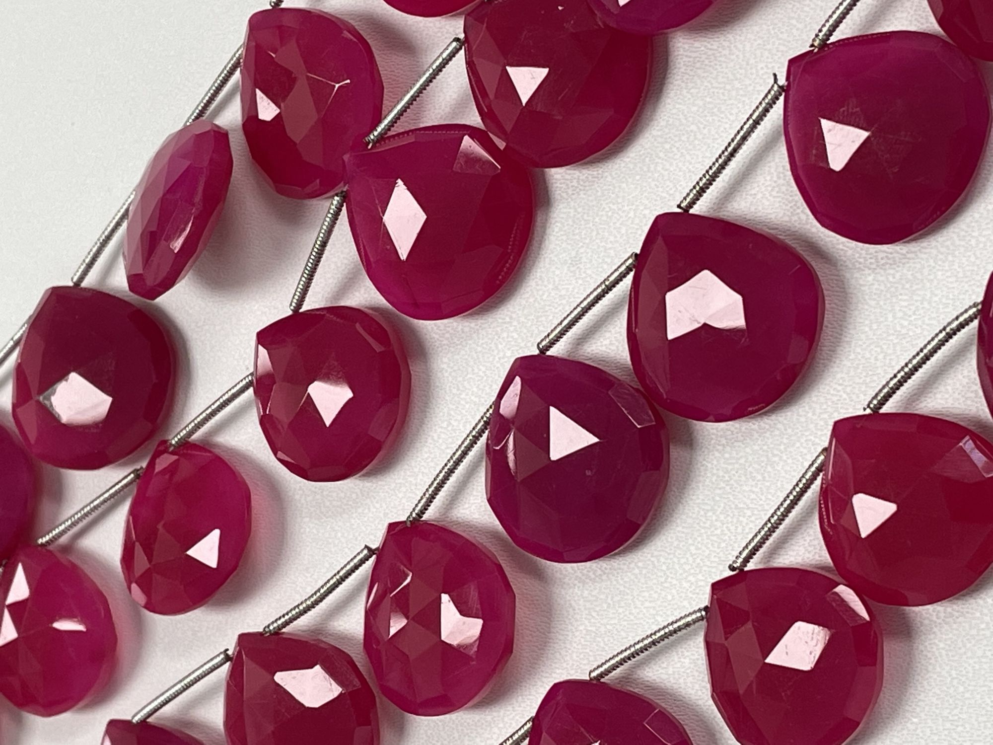 Pink Chalcedony Heart Faceted