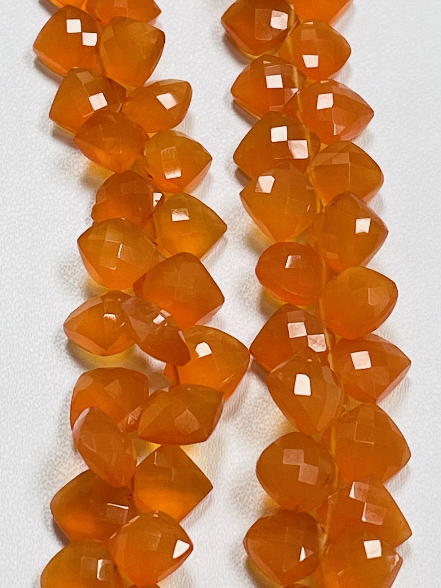 Carnelian Cushion Faceted