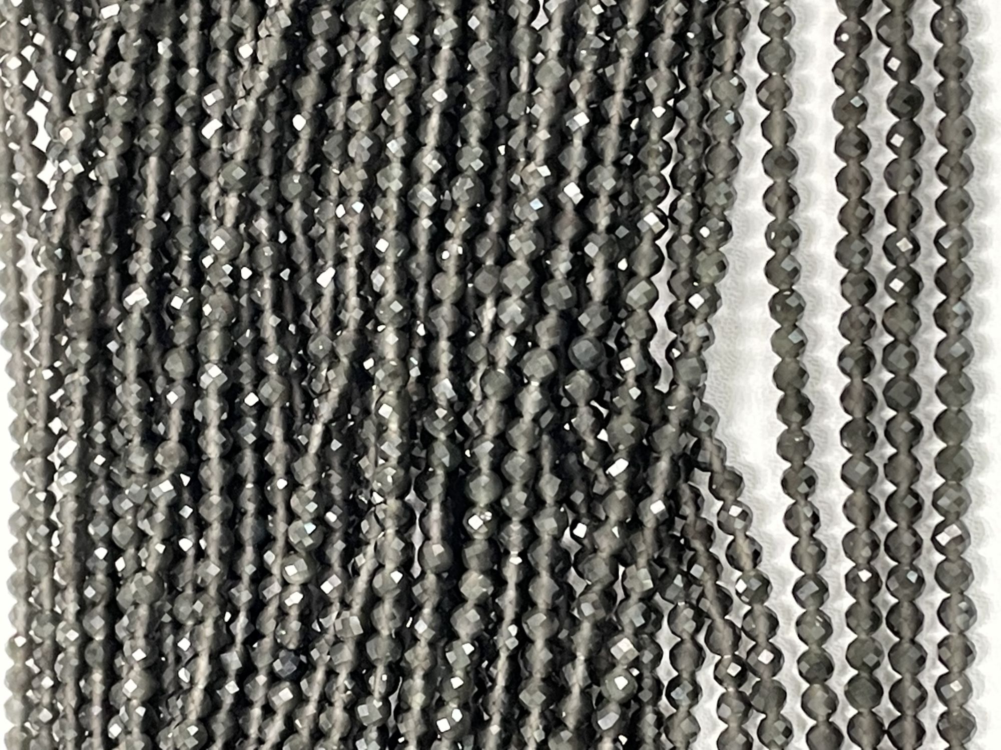 Smoky Quartz Rondelle Faceted