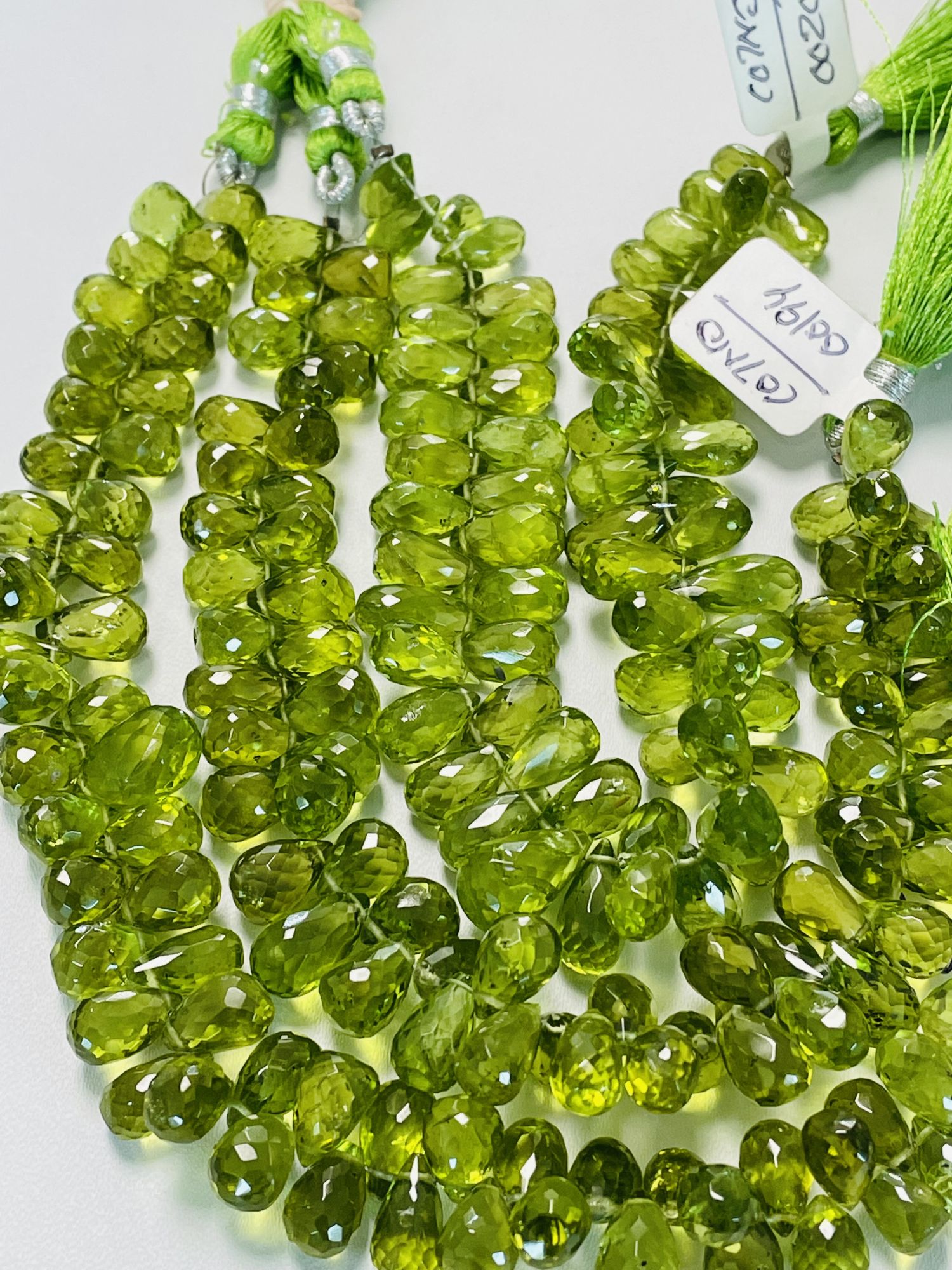 Peridot Drop Faceted