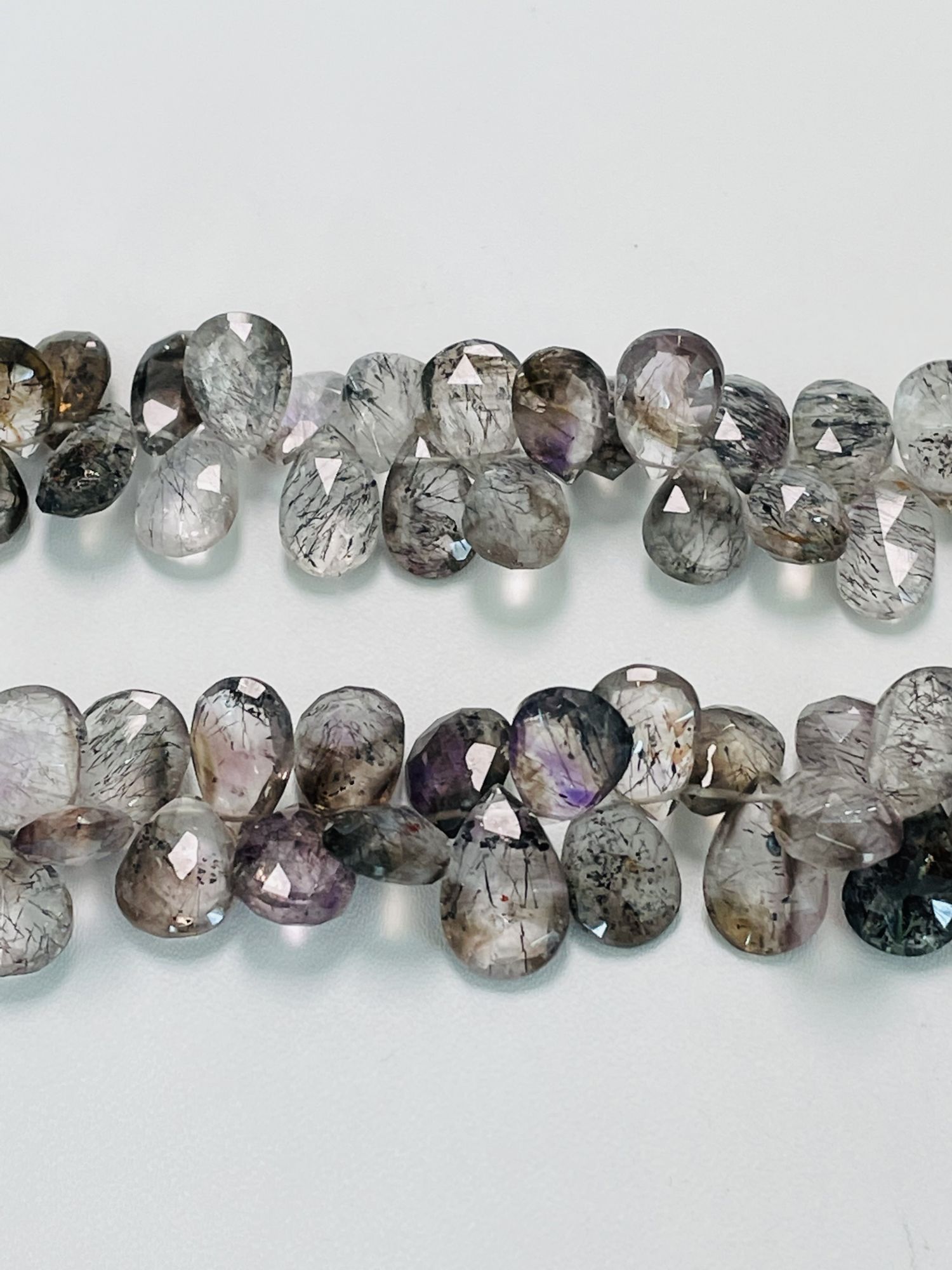 Moss Amethyst Pear Faceted