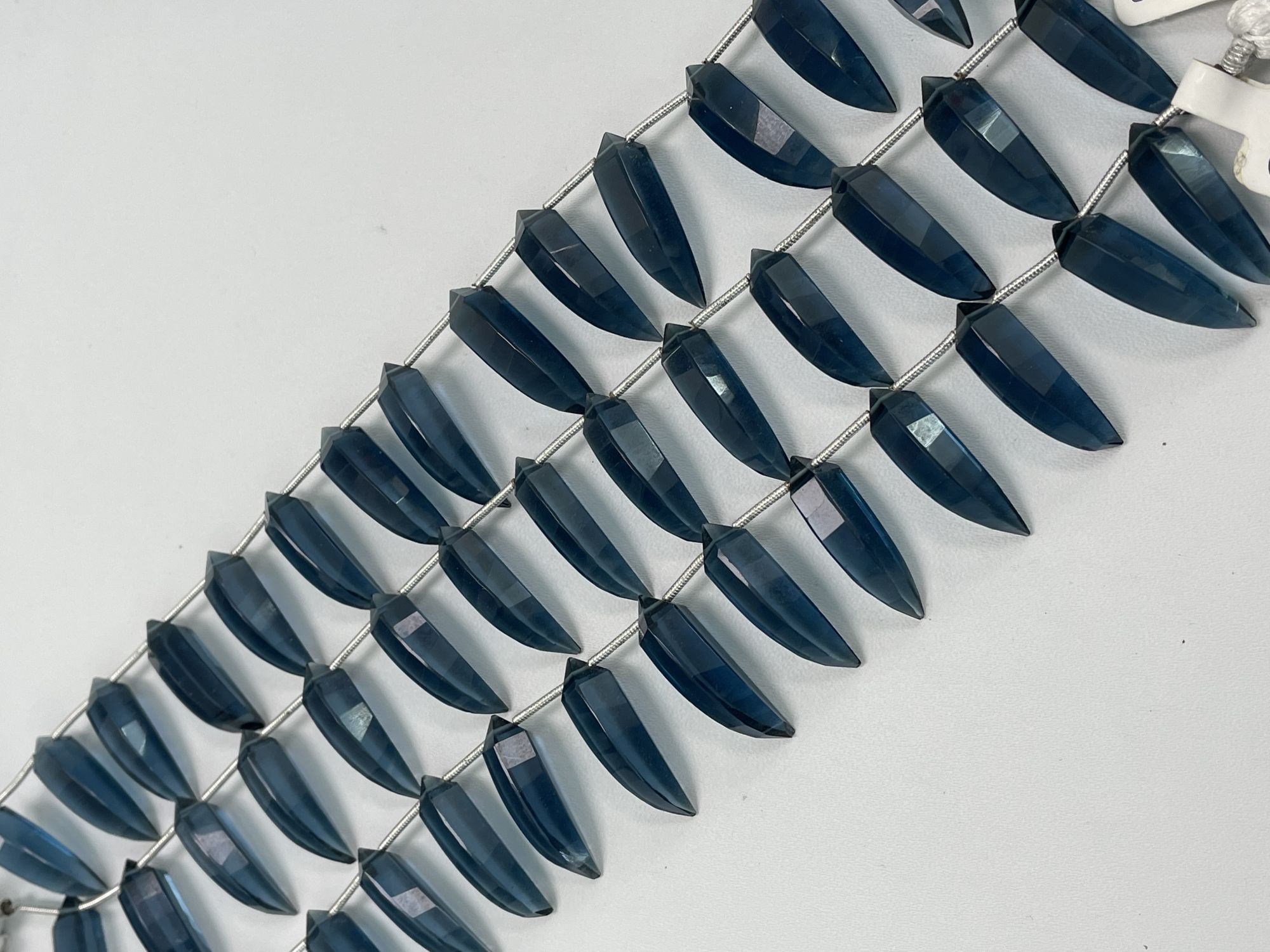 Midnight Blue Hydro Quartz Okra Faceted