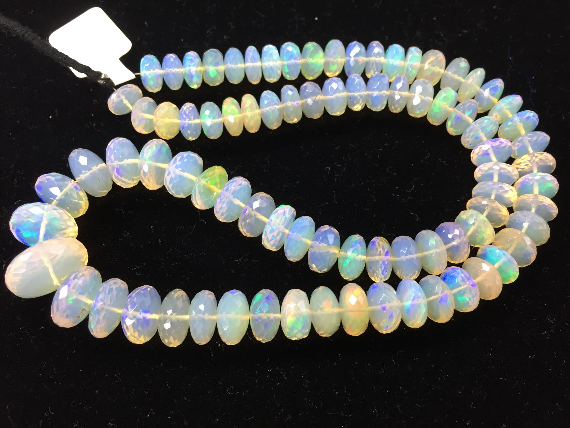 Ethiopian Opal  Rondelle  Faceted