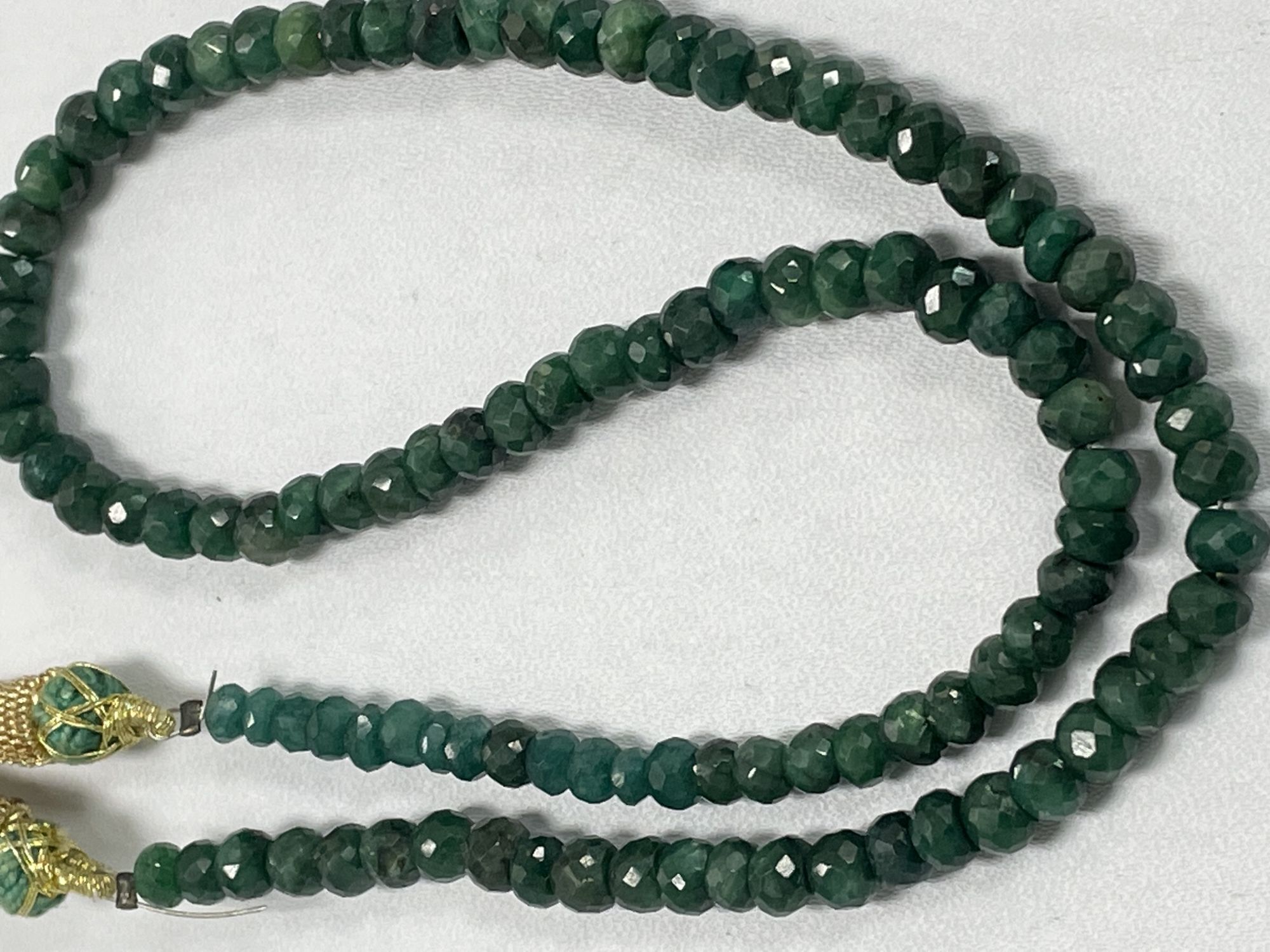 Emerald Rondelle Faceted