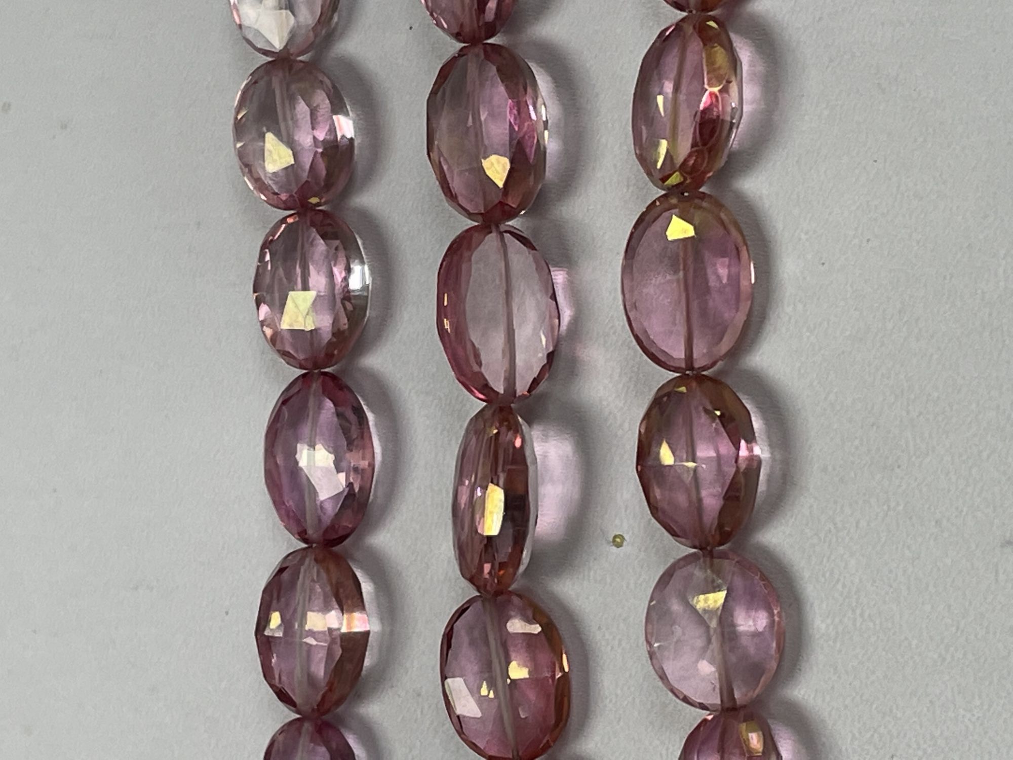 Pink Mystic Quartz Oval Faceted