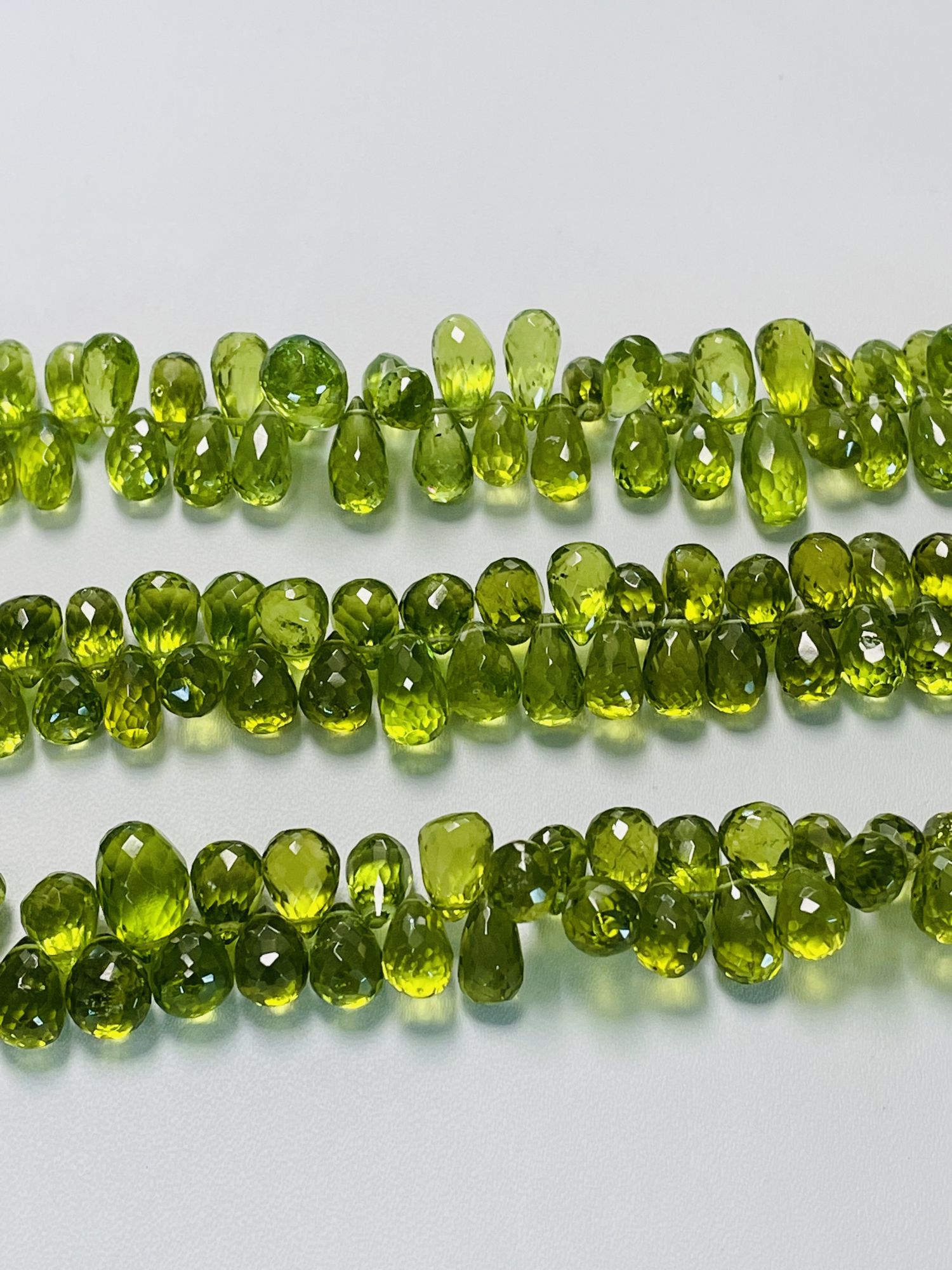 Peridot Drop Faceted