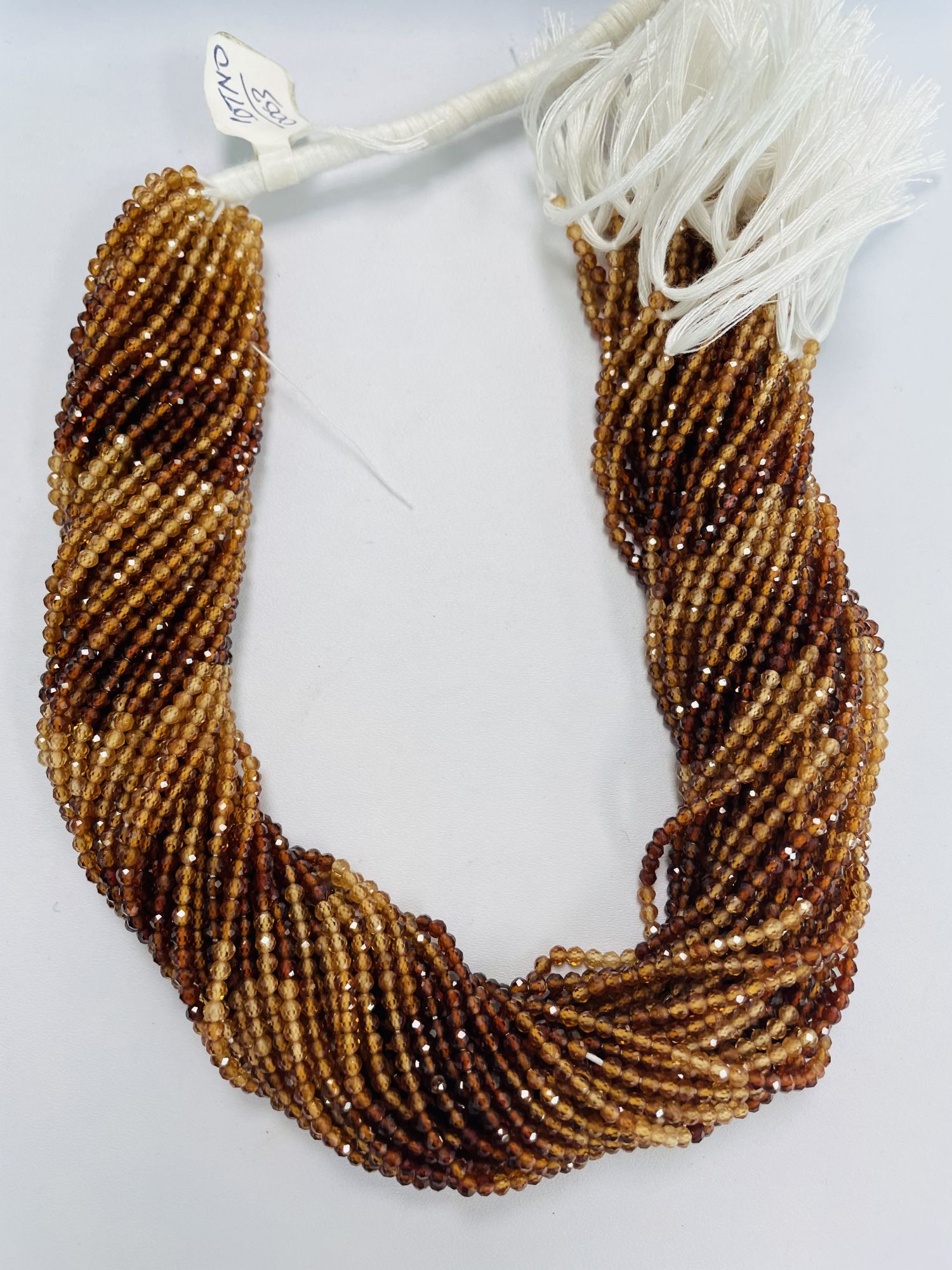 Hessonite Garnet Rondelle Faceted