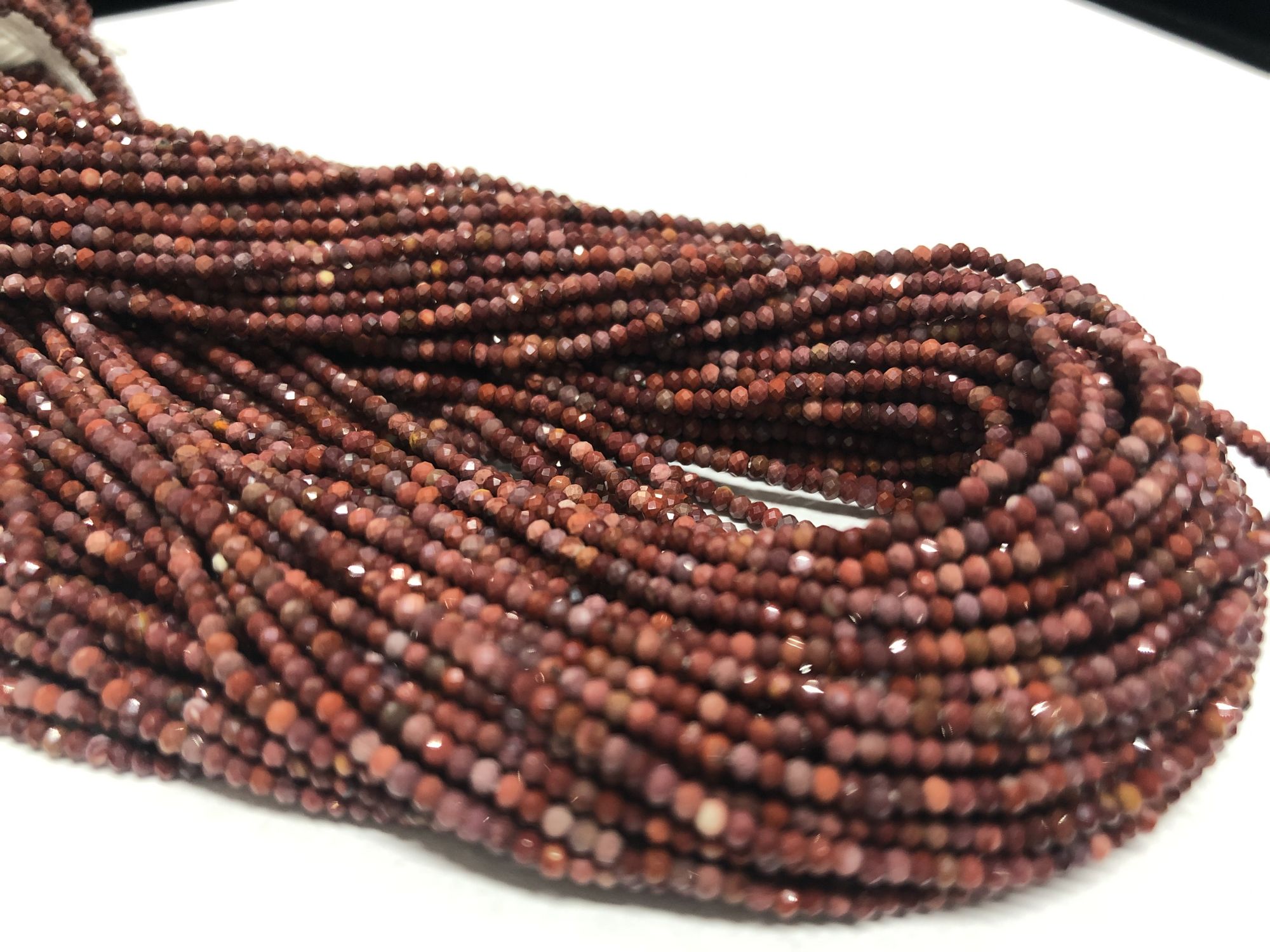 Mookaite Rondelles Faceted