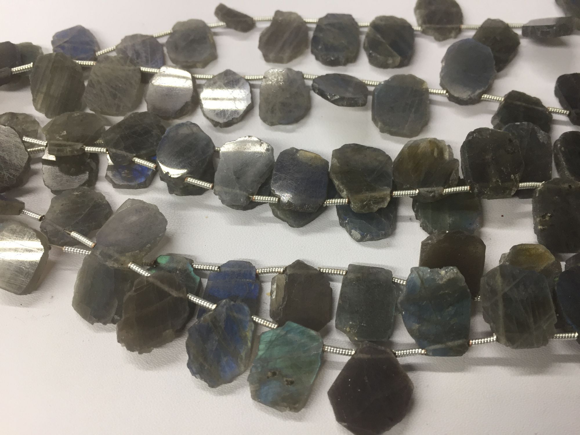 Labradorite Slices Faceted