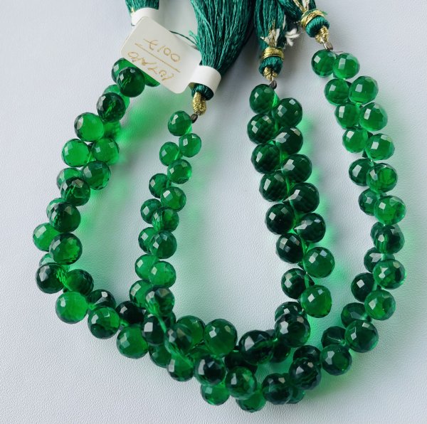 Green Onyx Onions Faceted