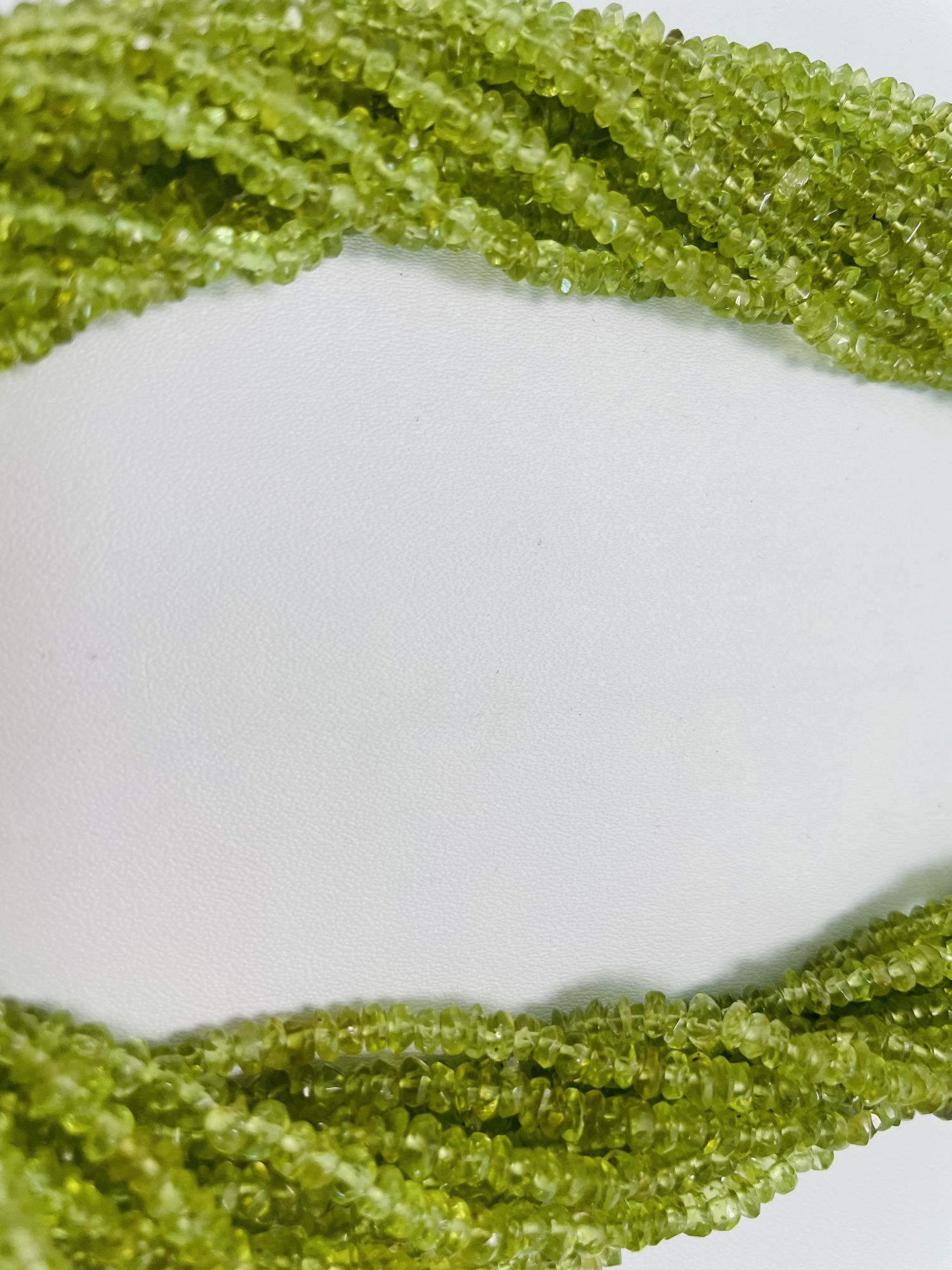 Peridot Rondelle Faceted