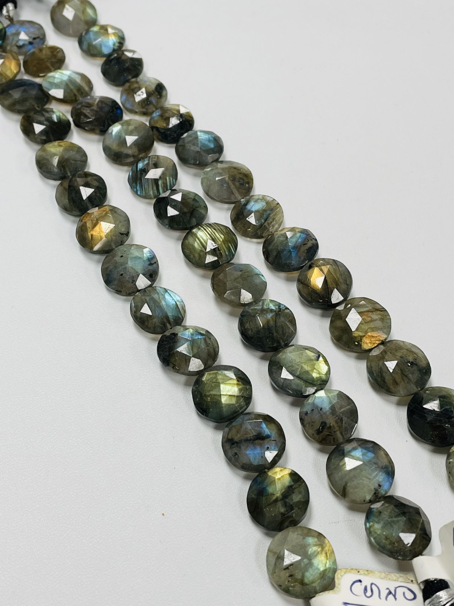 Labradorite Coin Faceted