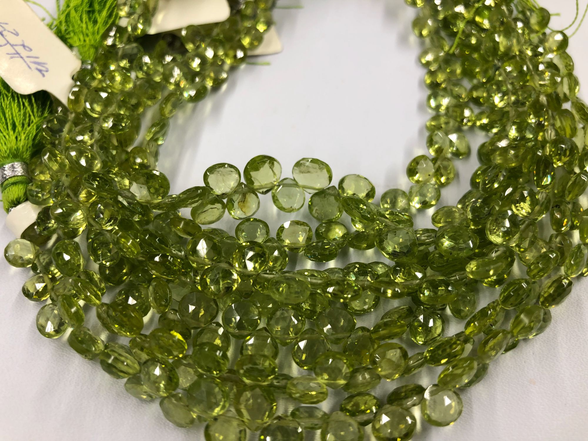 Peridot Heart Faceted