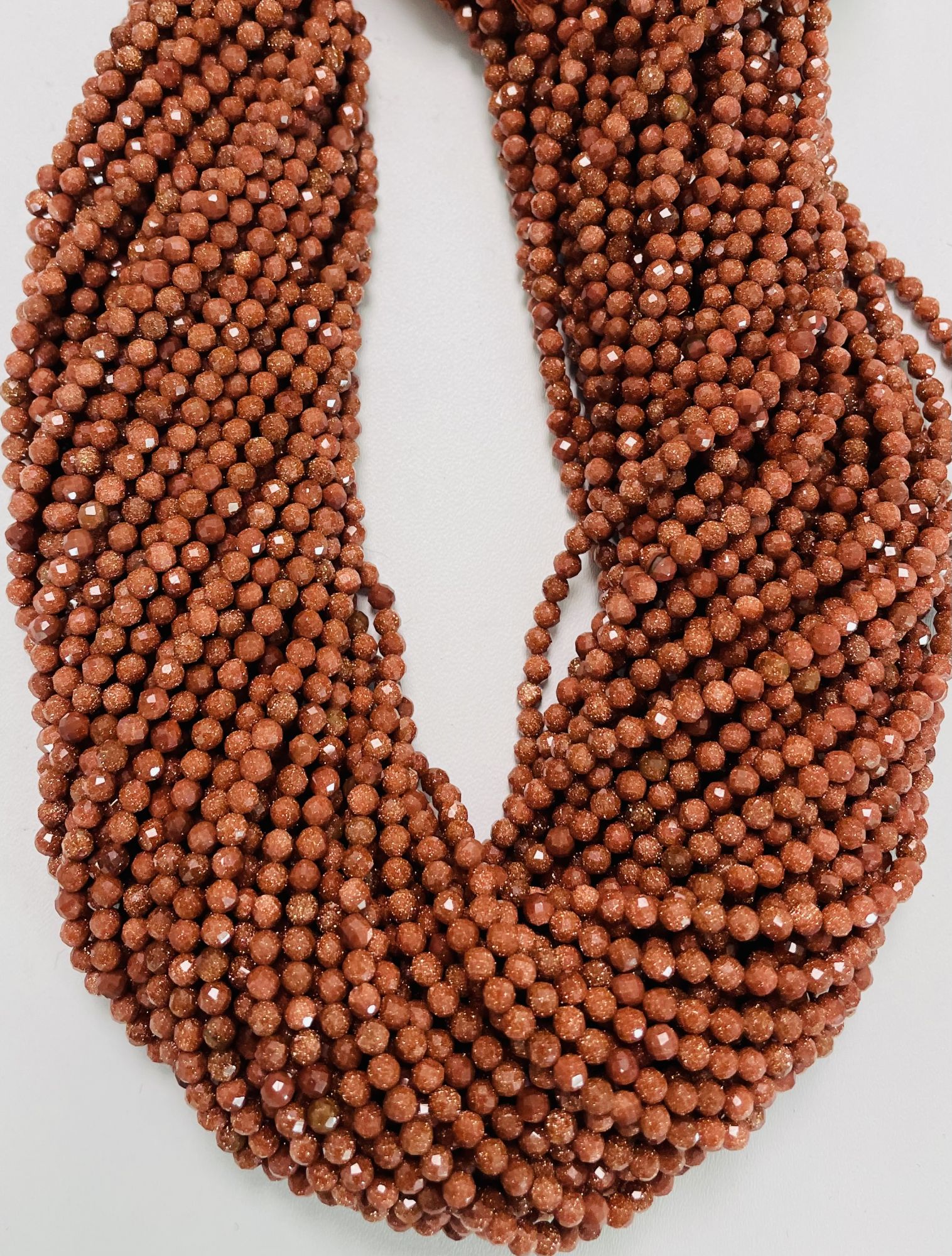 Sandstone Rondelle Faceted