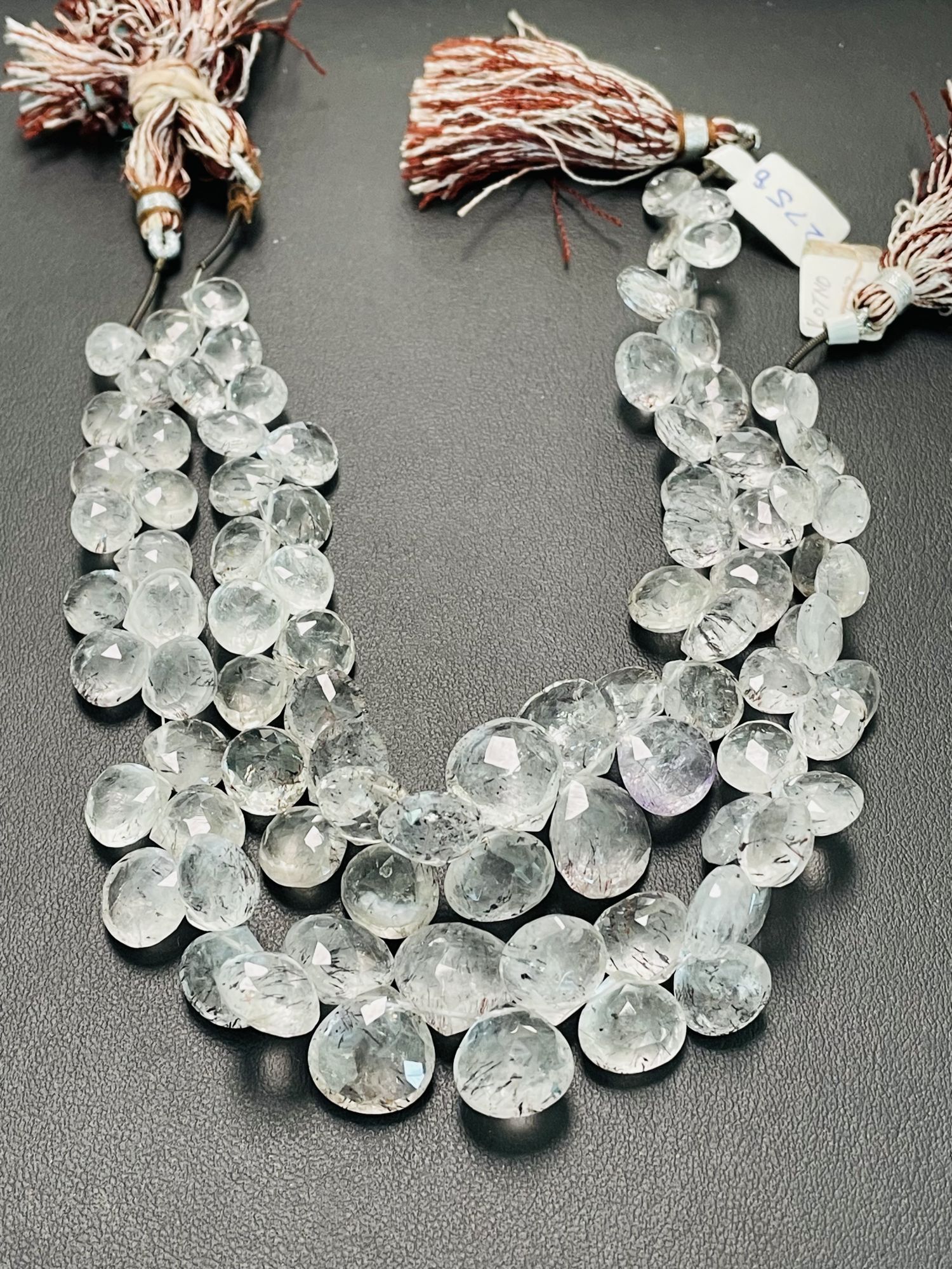 Moss Amethyst Heart Faceted