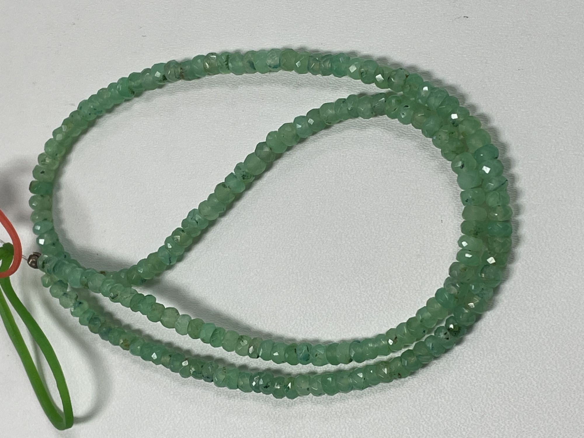 Chyrsoprase Rondelles Faceted
