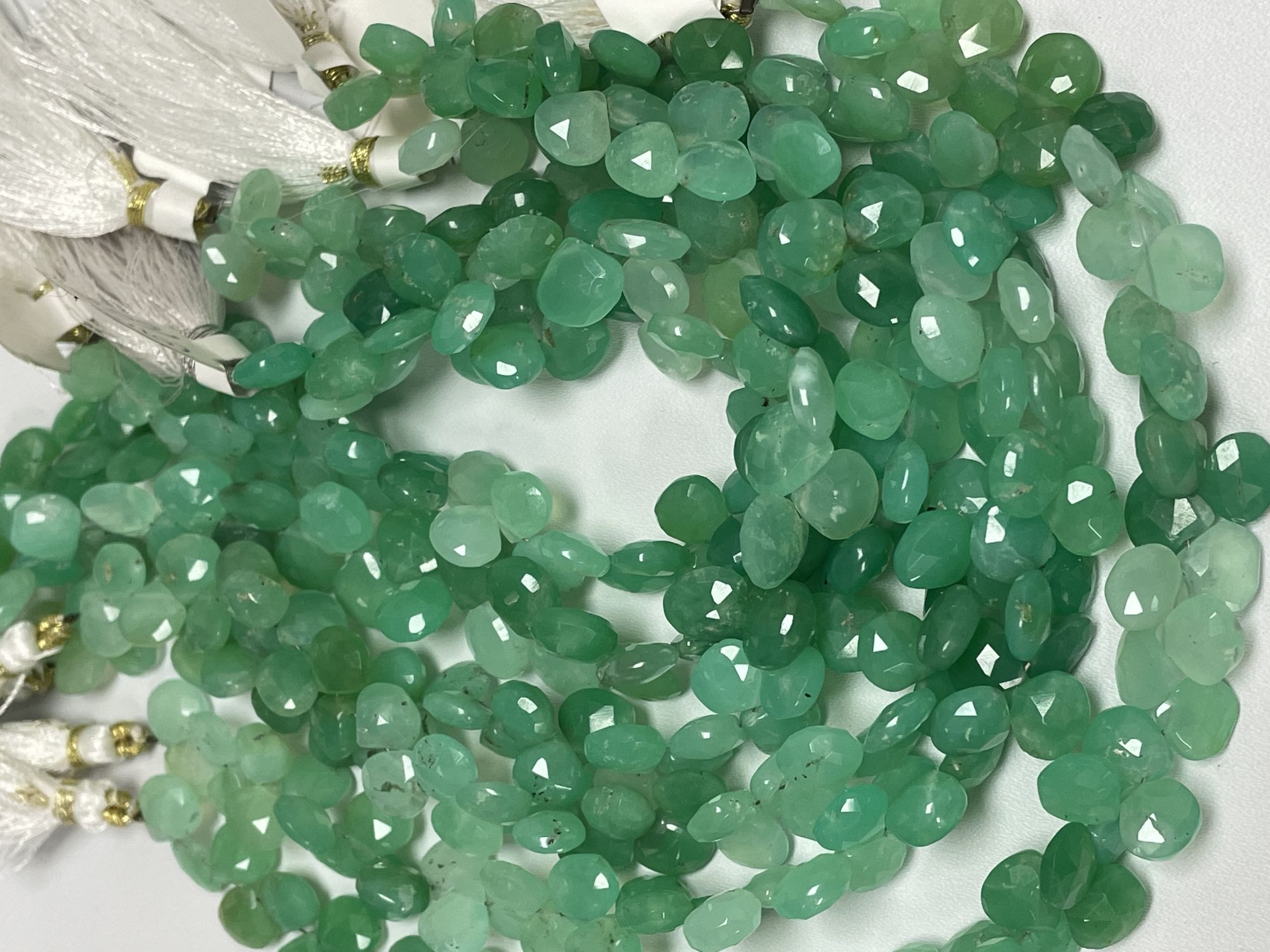 Chrysoprase Heart Faceted