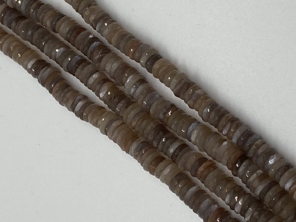 Chocolate Moonstone Tire Faceted