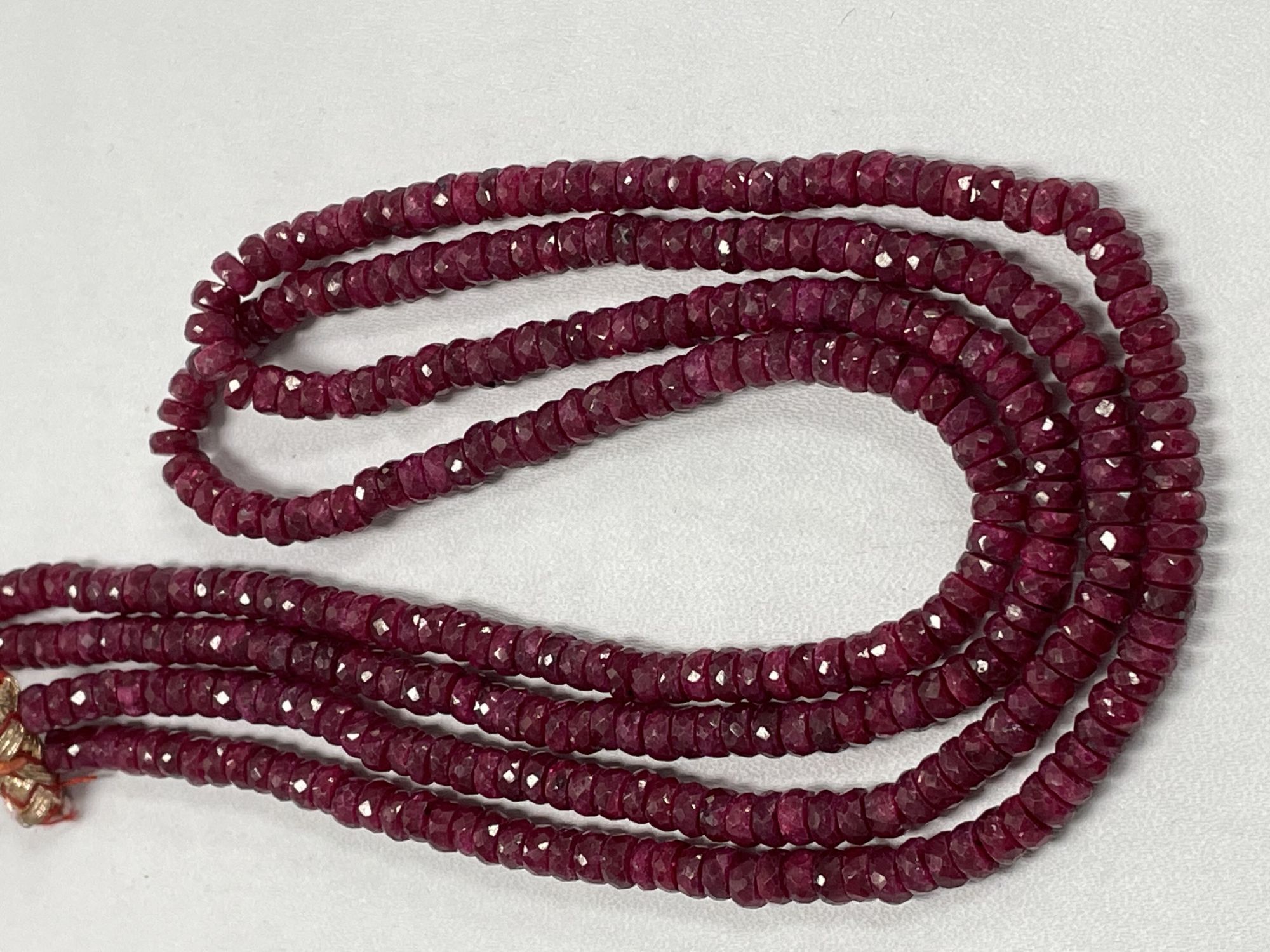 Ruby Rondelle Faceted