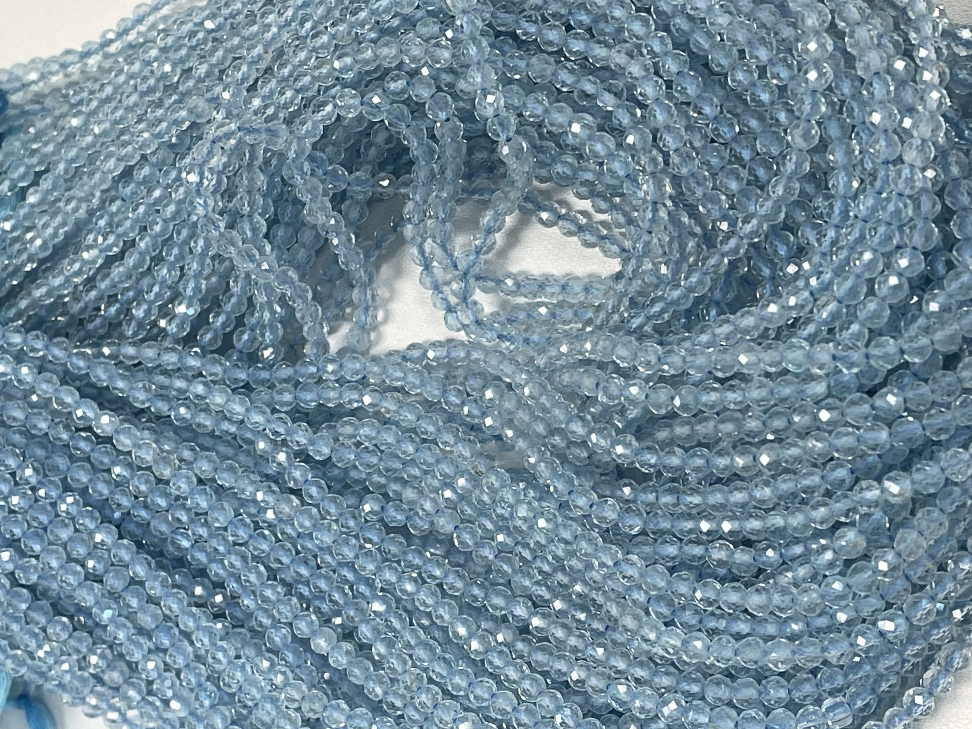 Sky Blue Topaz Rondelle Faceted