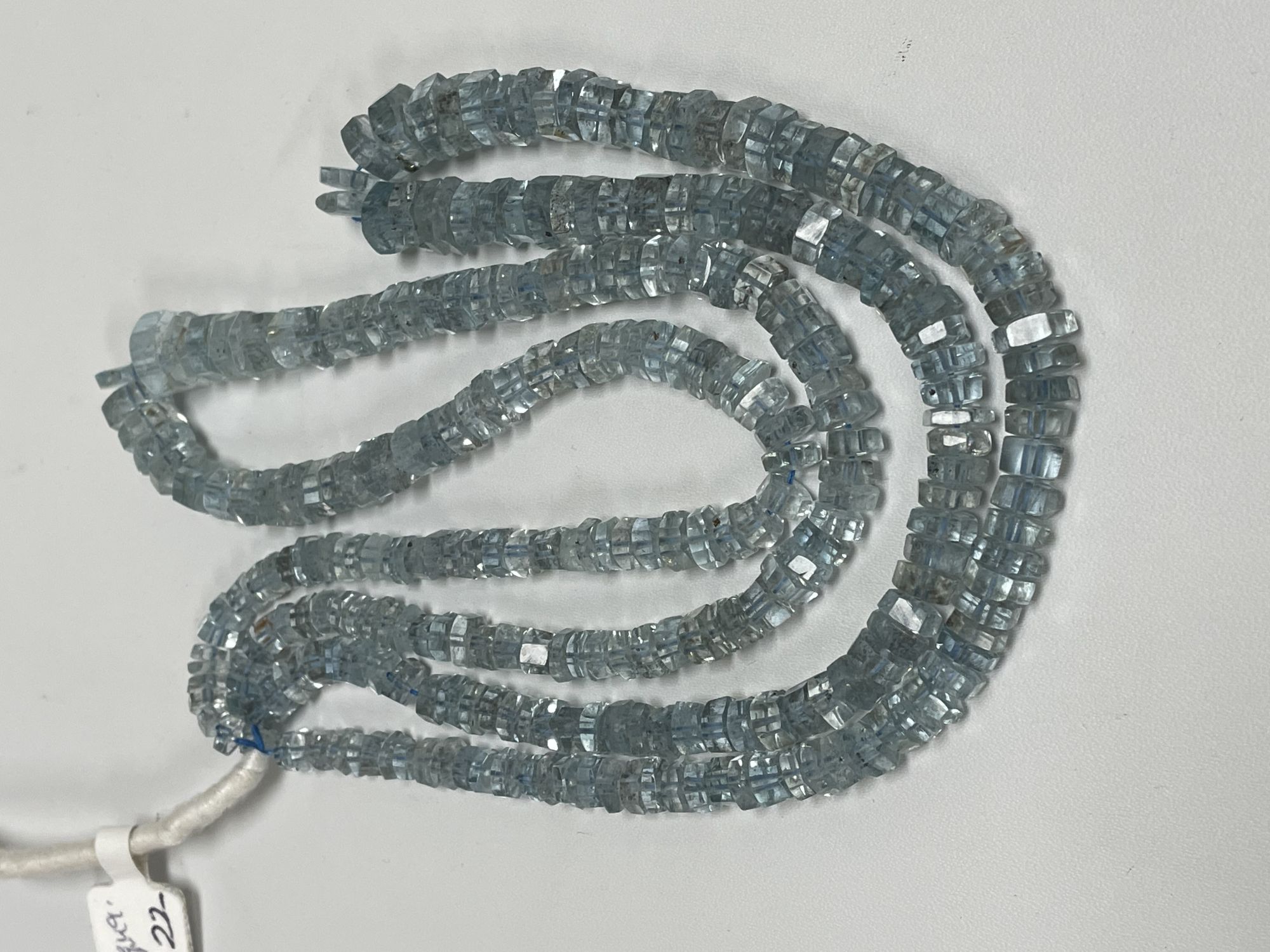 Copper Aquamarine Blot Faceted