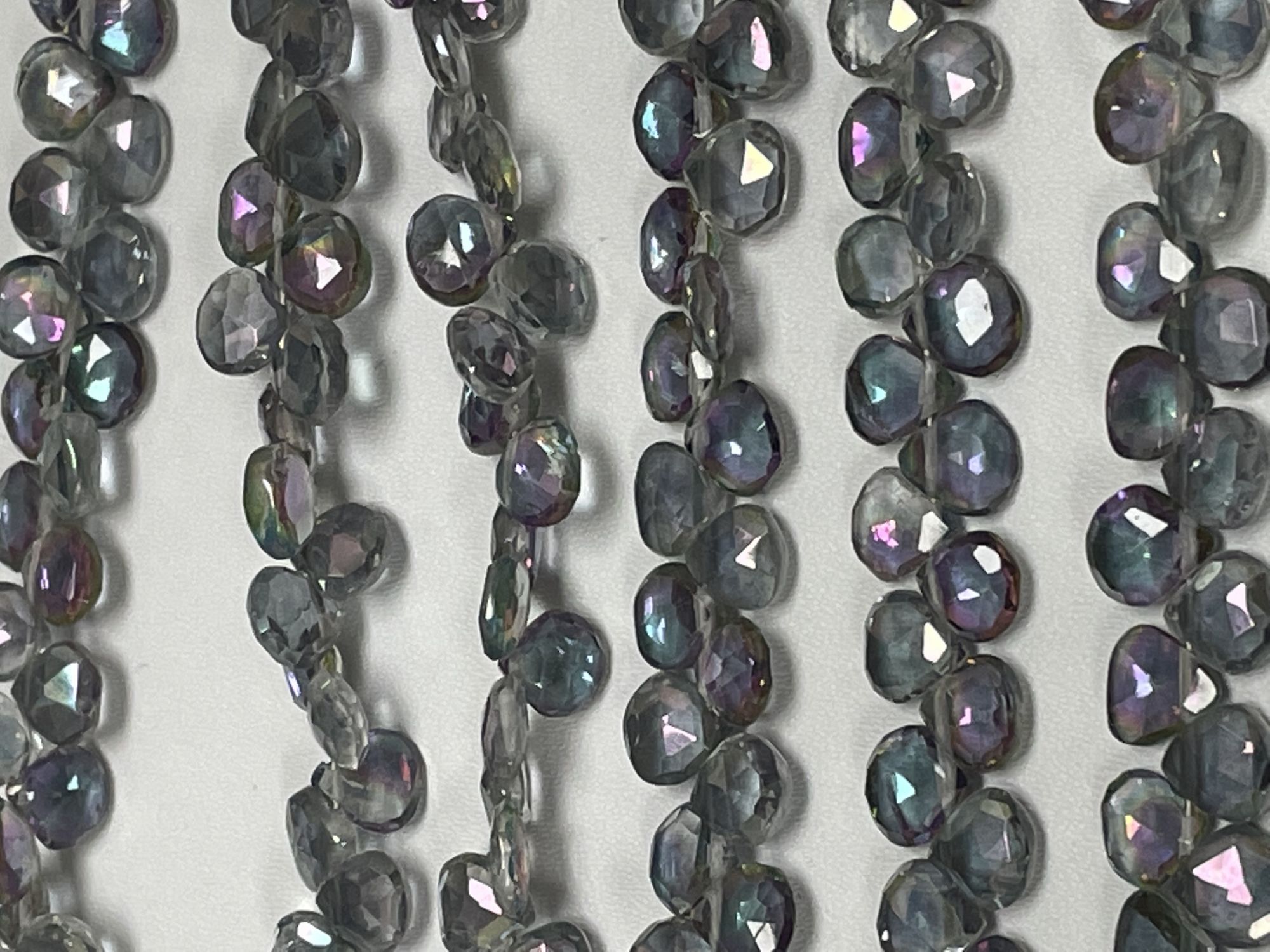 Mystic Topaz Heart Faceted