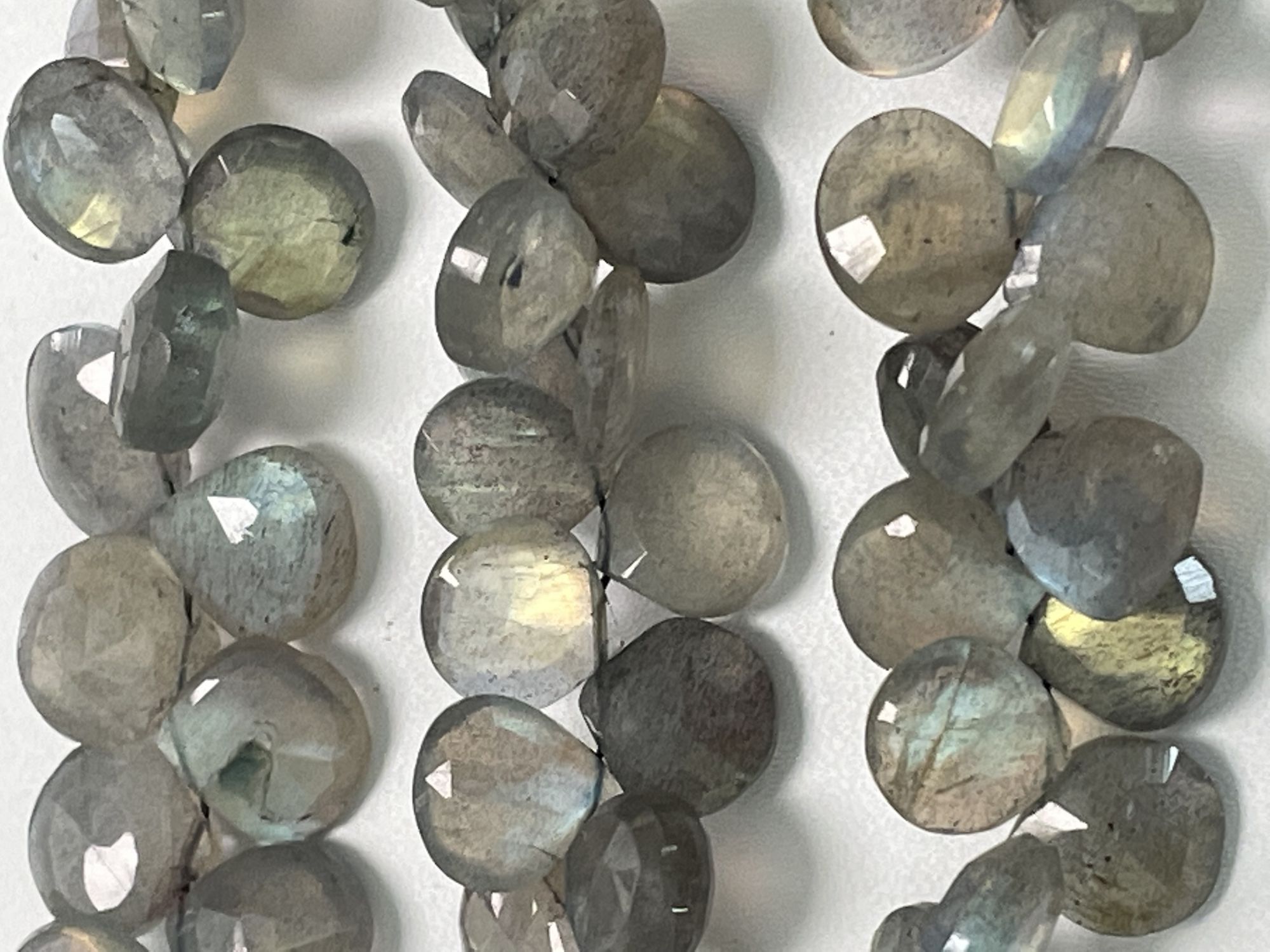 Labradorite Heart Faceted