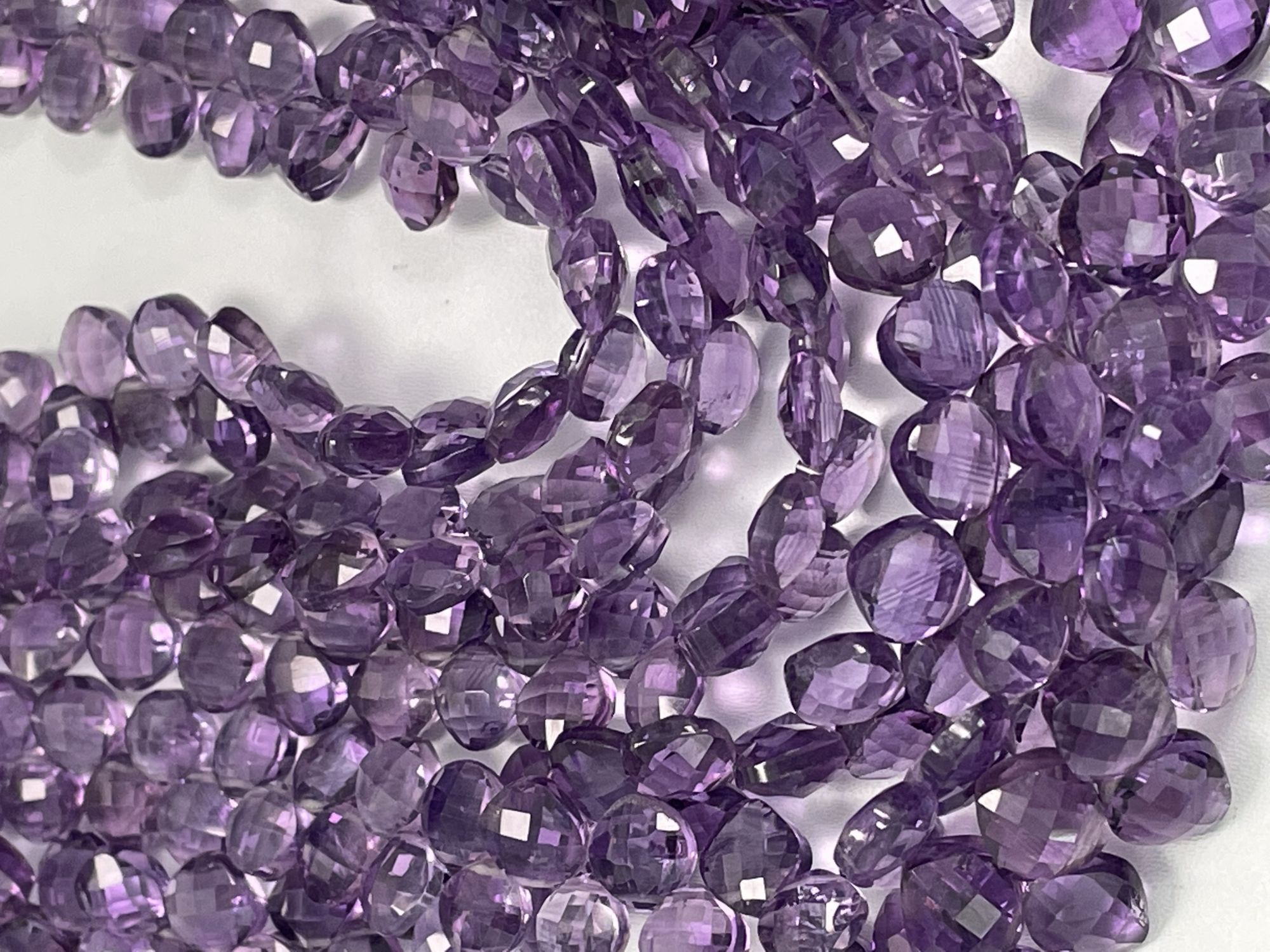 Purple Amethyst Cushion Faceted