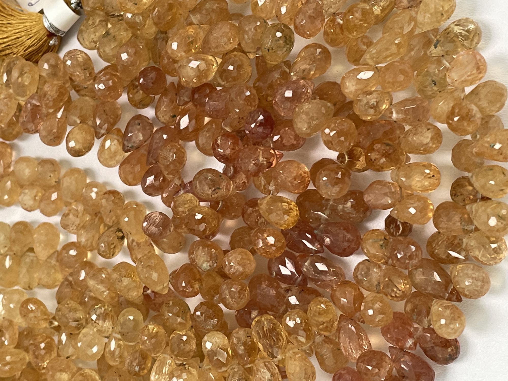 Imperial Topaz Drop Faceted