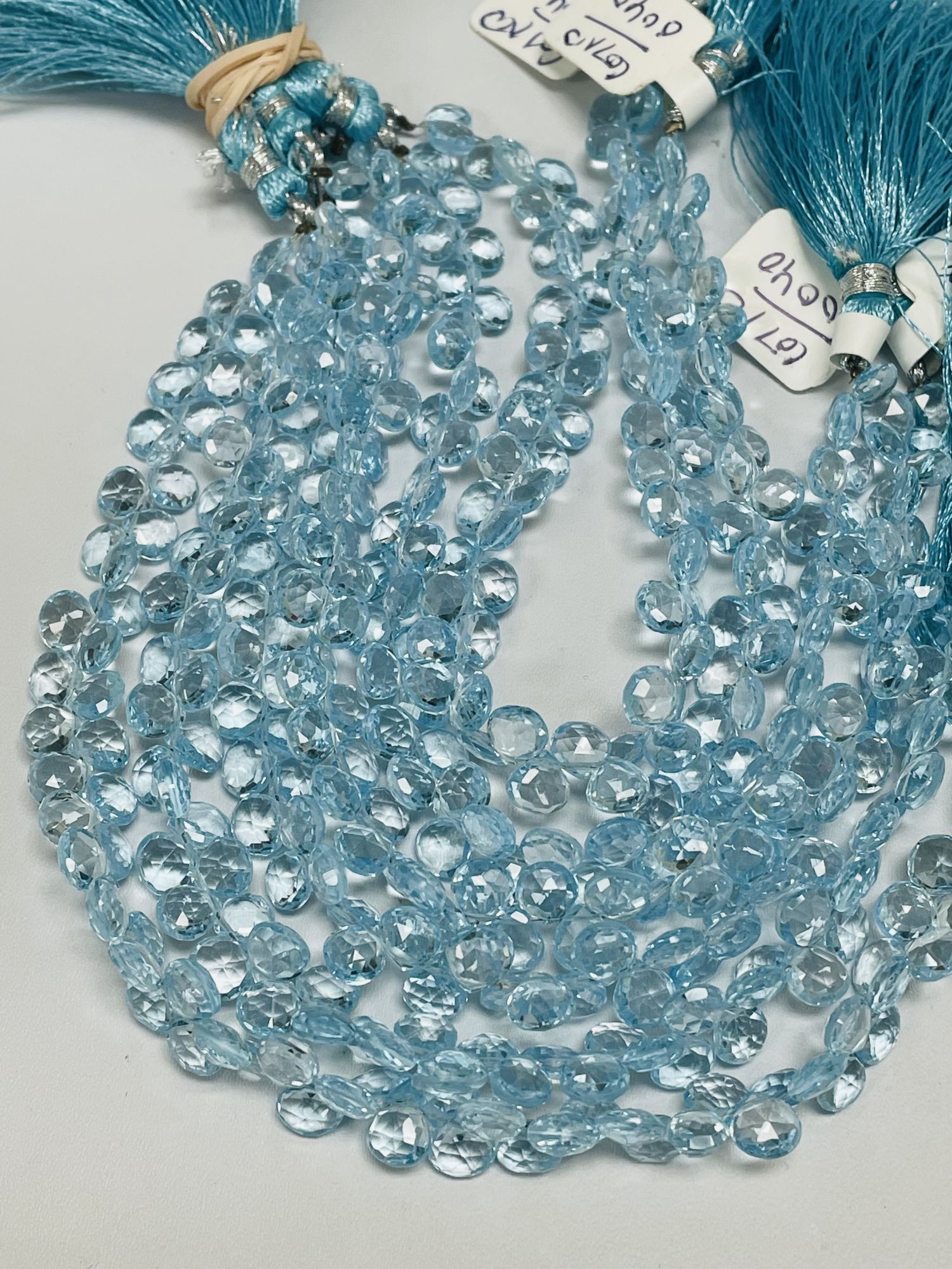 Sky Blue Topaz Hearts