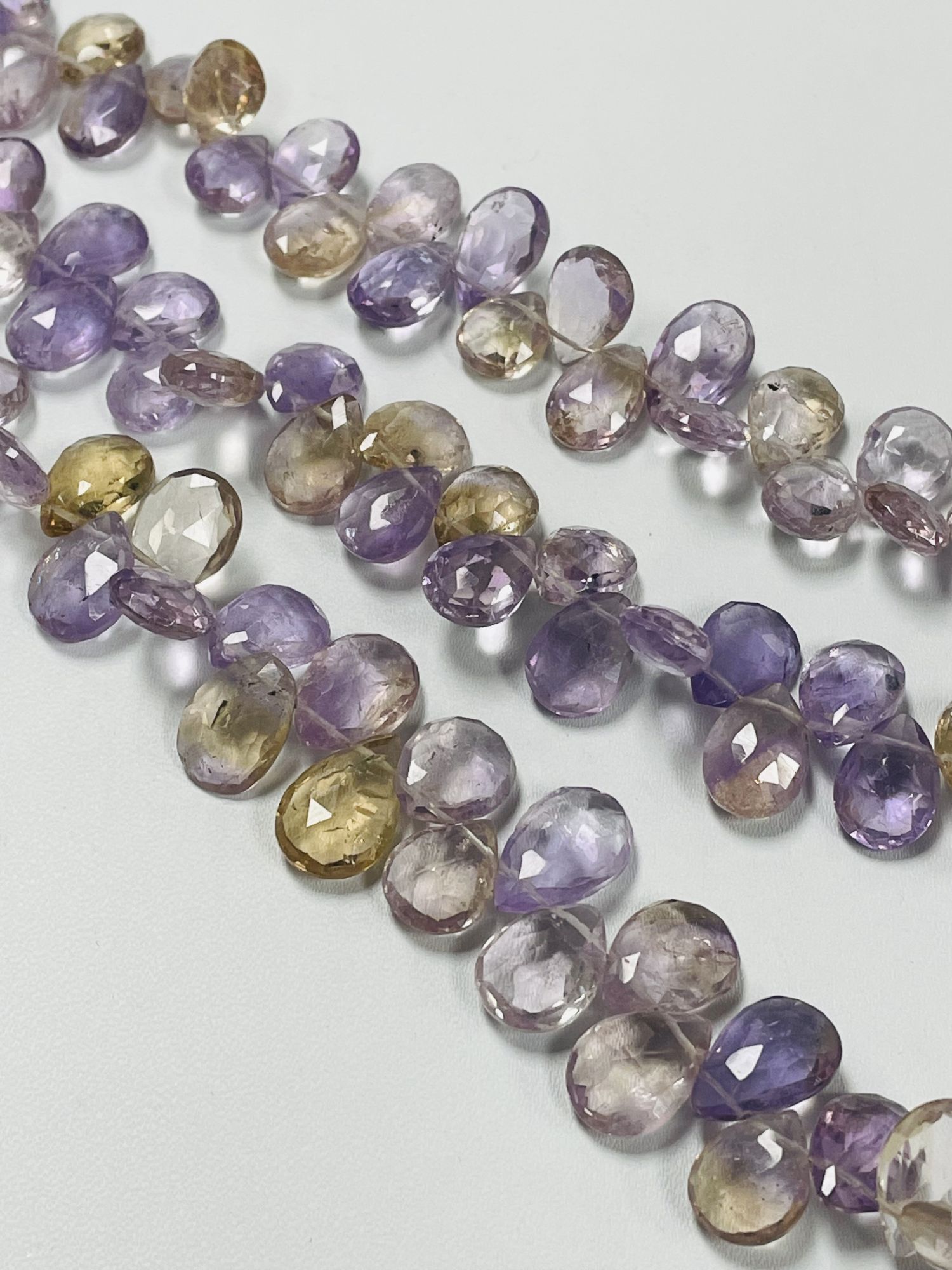 Ametrine Pear Faceted