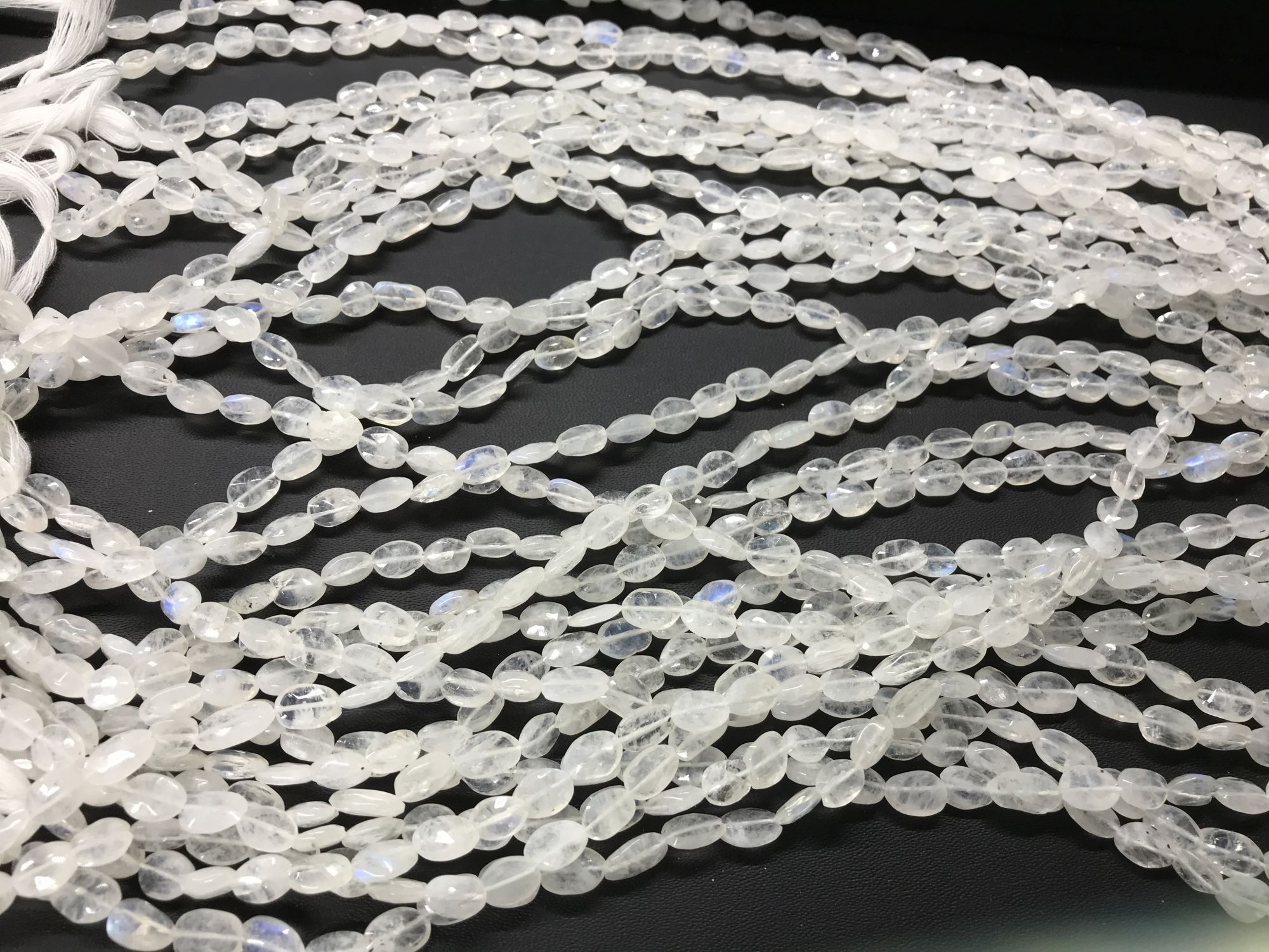 Natural Moonstone Ovals Faceted