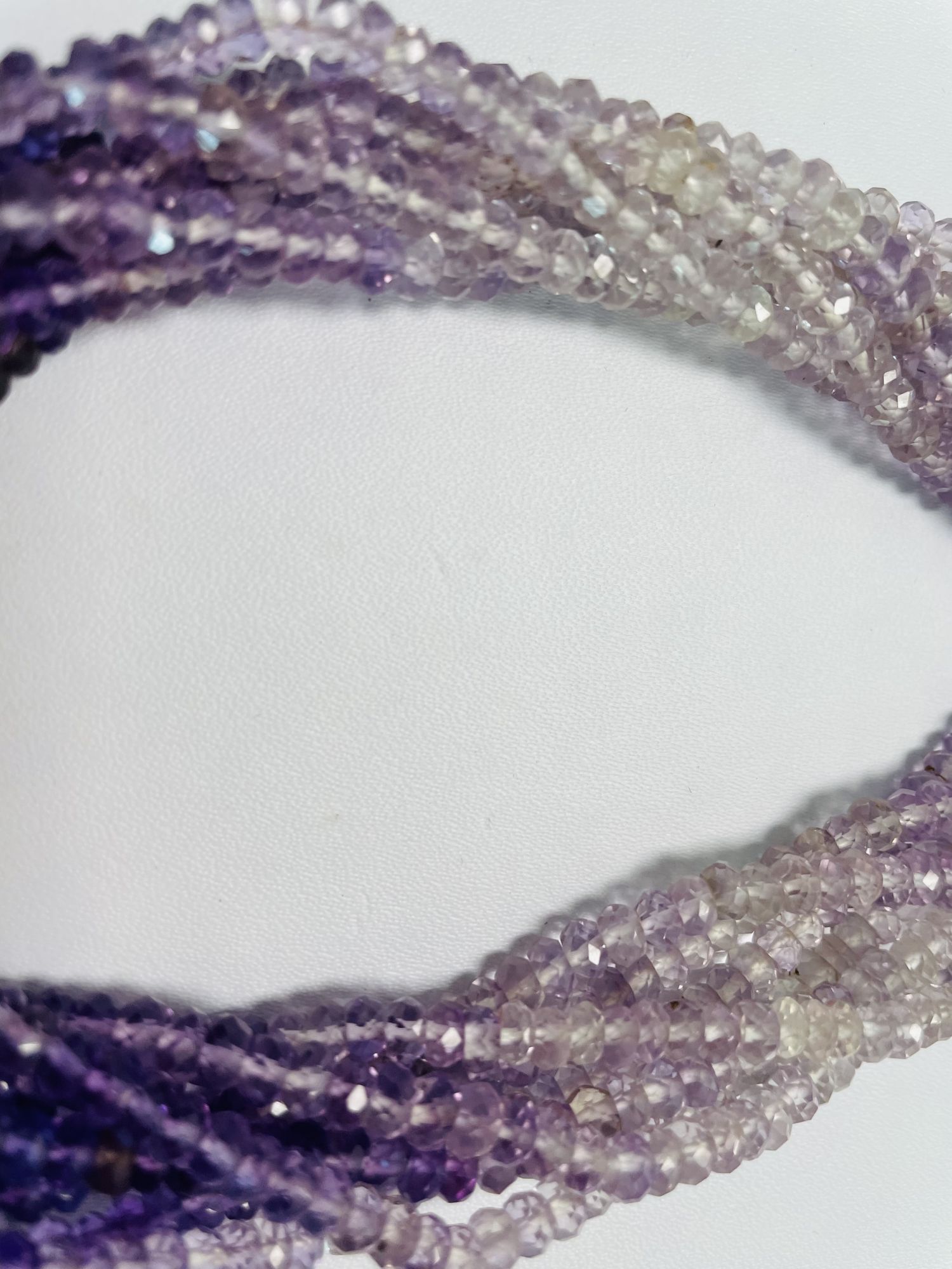 Purple Amethyst Rondelle Faceted