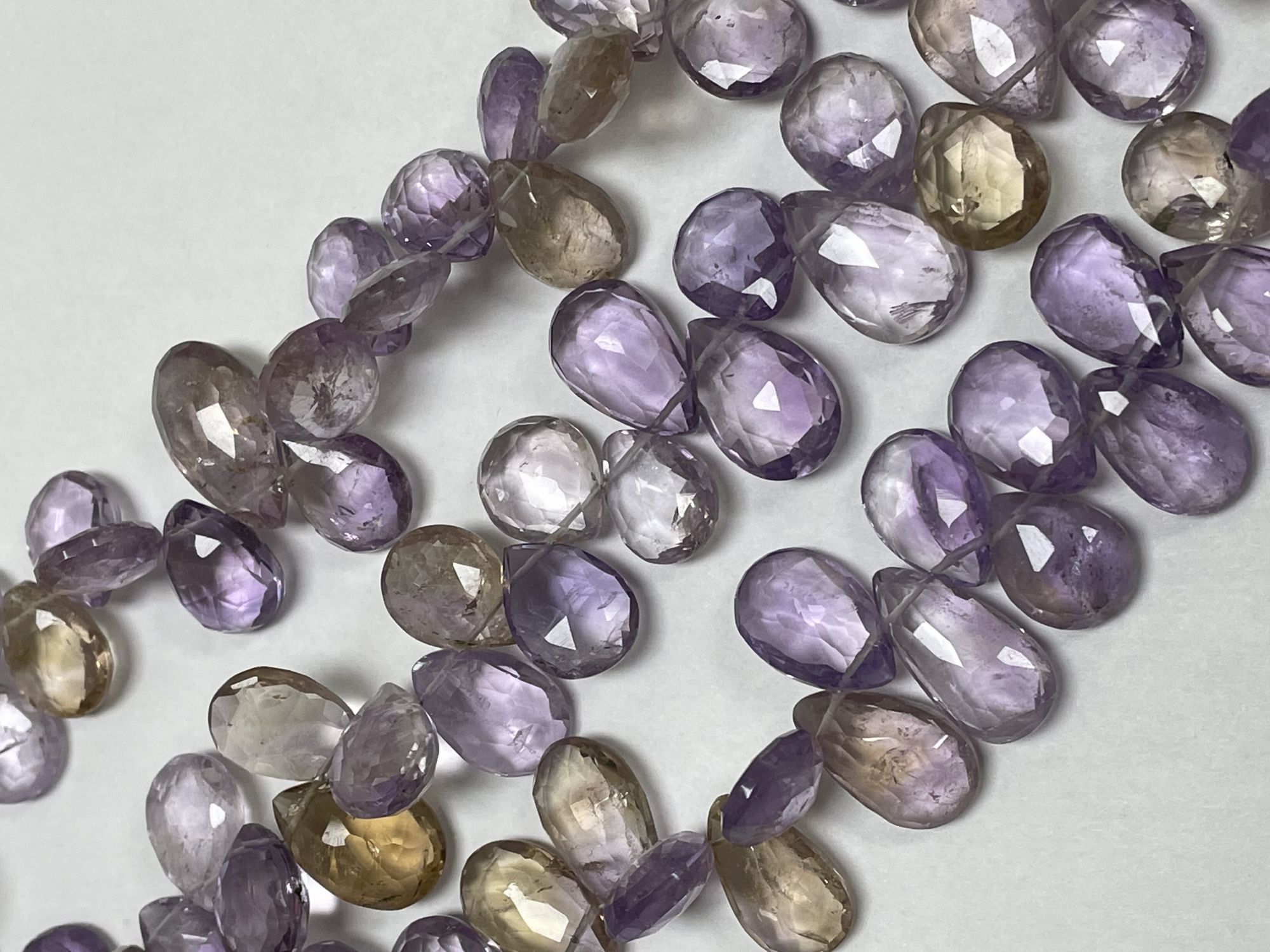Ametrine Pear Faceted
