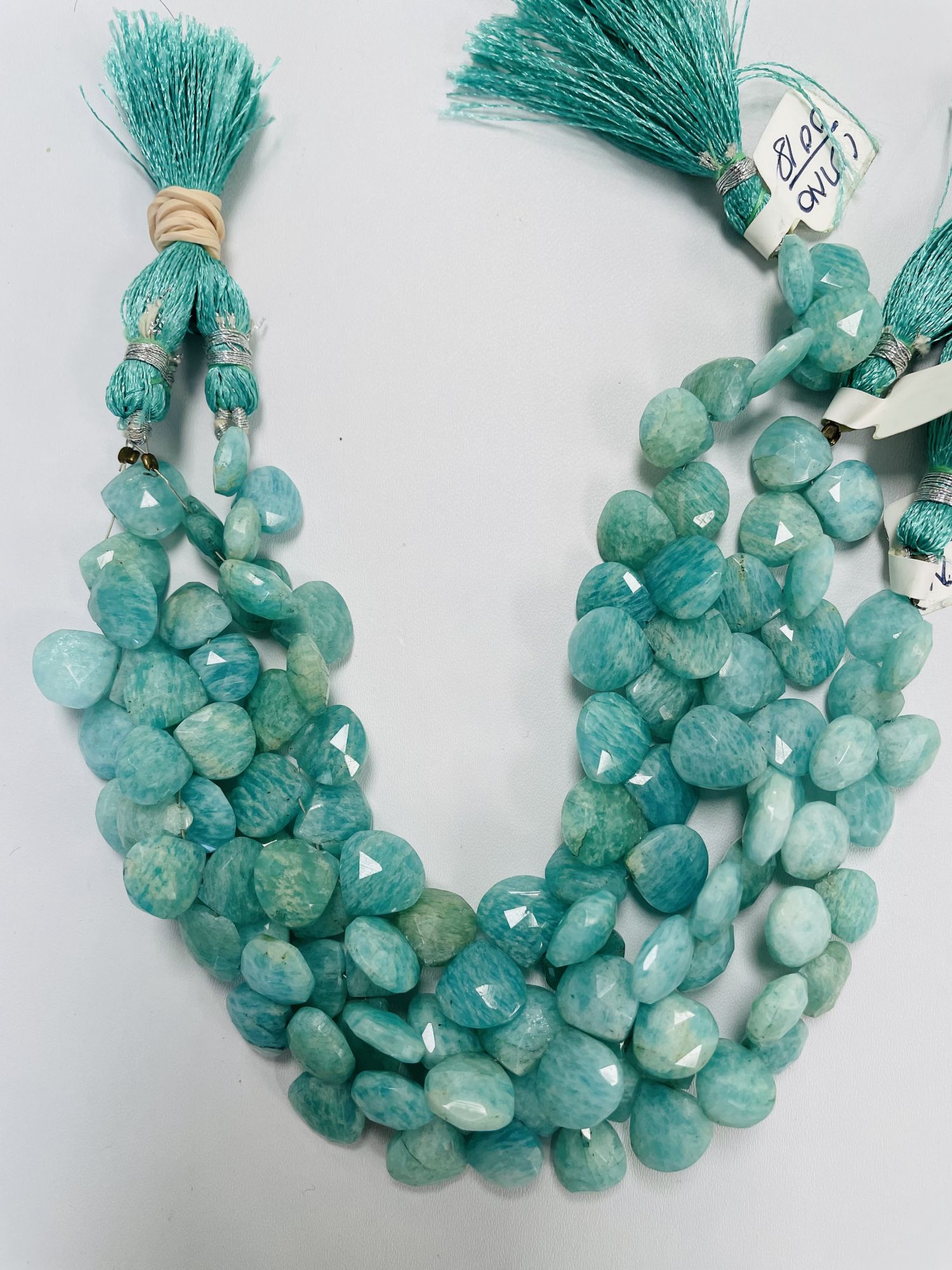 Amazonite Heart Faceted
