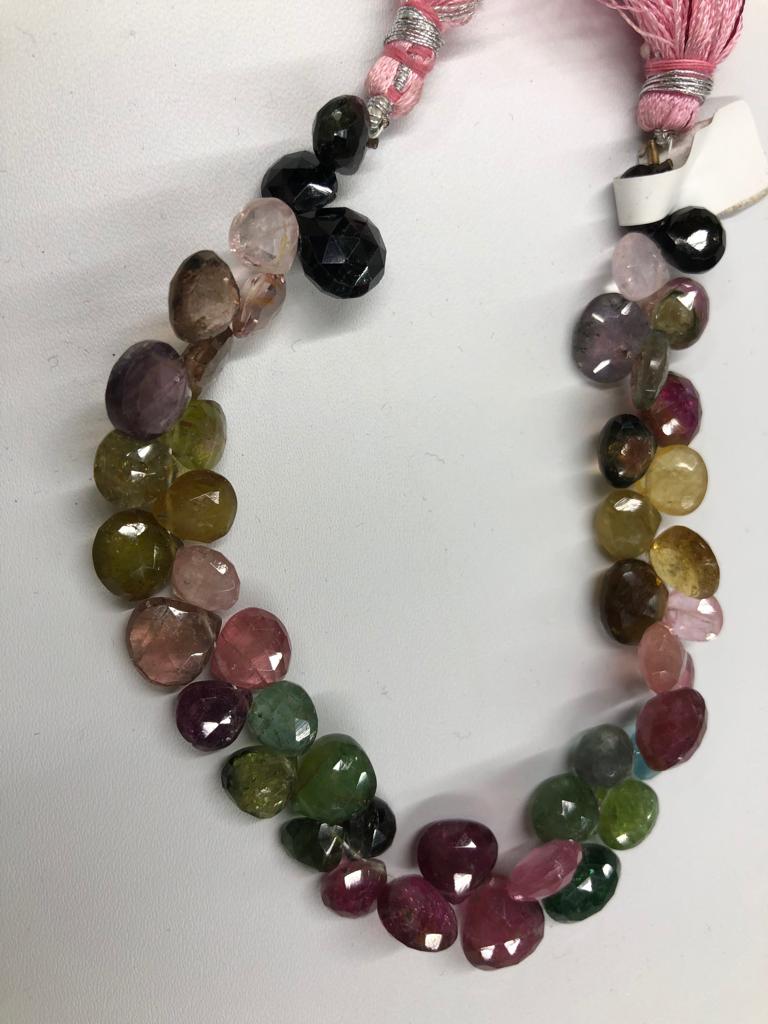Watermelon Tourmaline Heart Faceted