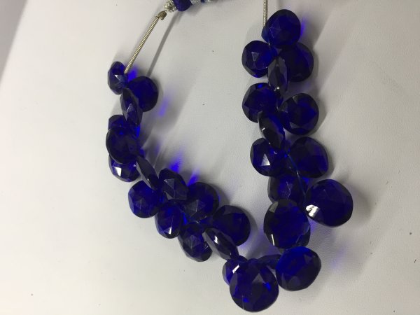 Dark blue Hydro Quartz Faceted