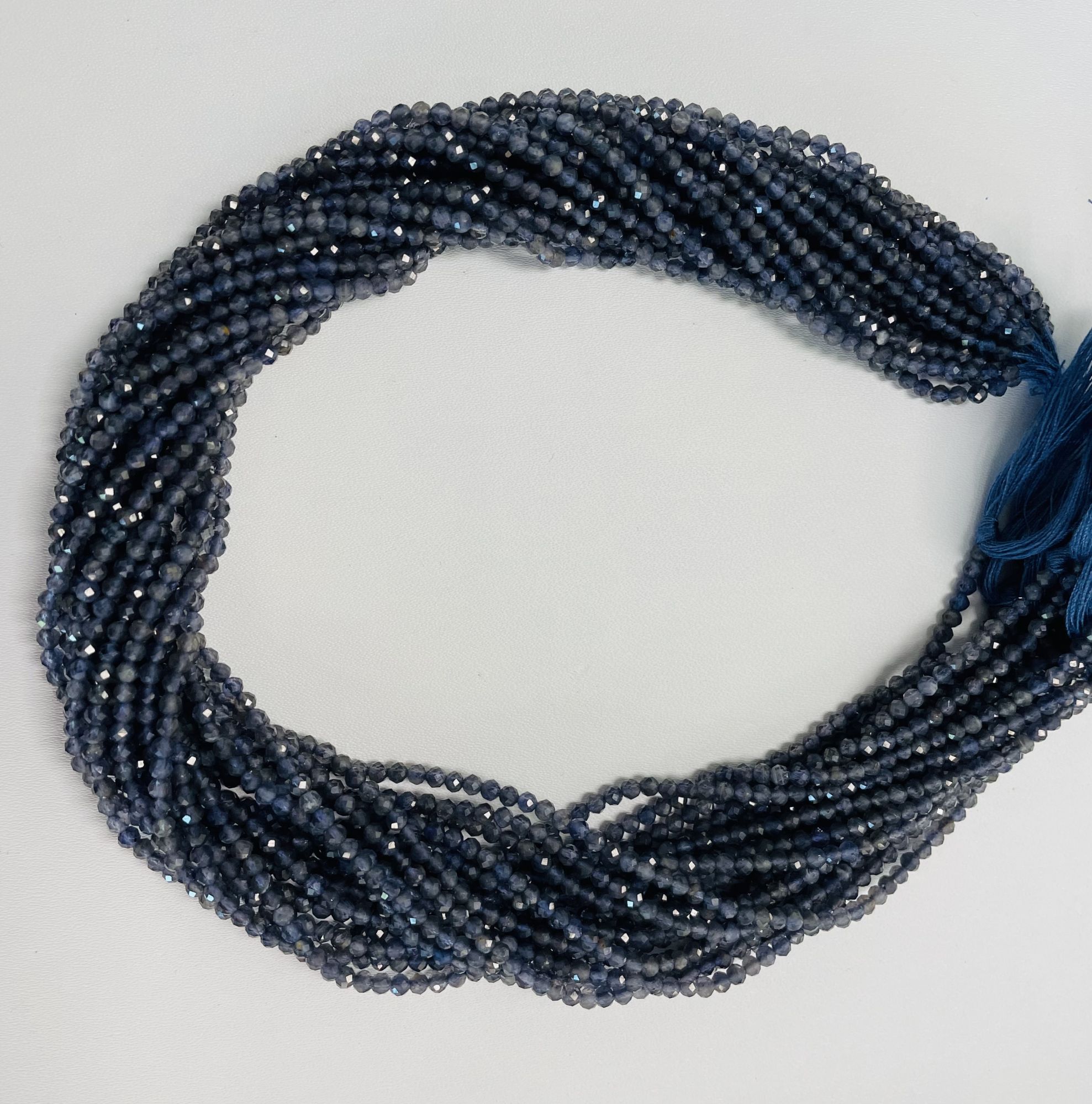 Iolite Rondelle Faceted