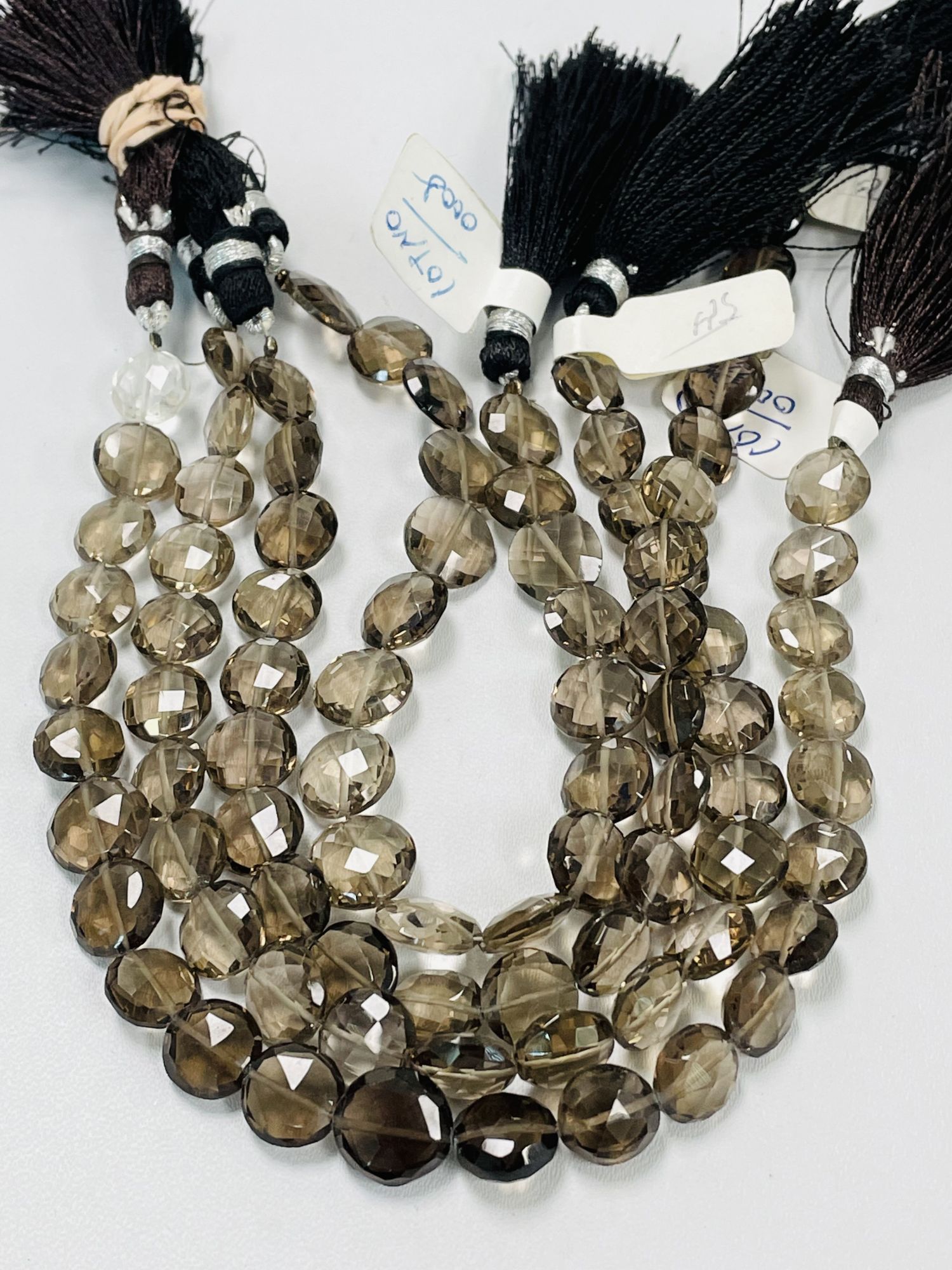 Smoky Quartz Coin Faceted